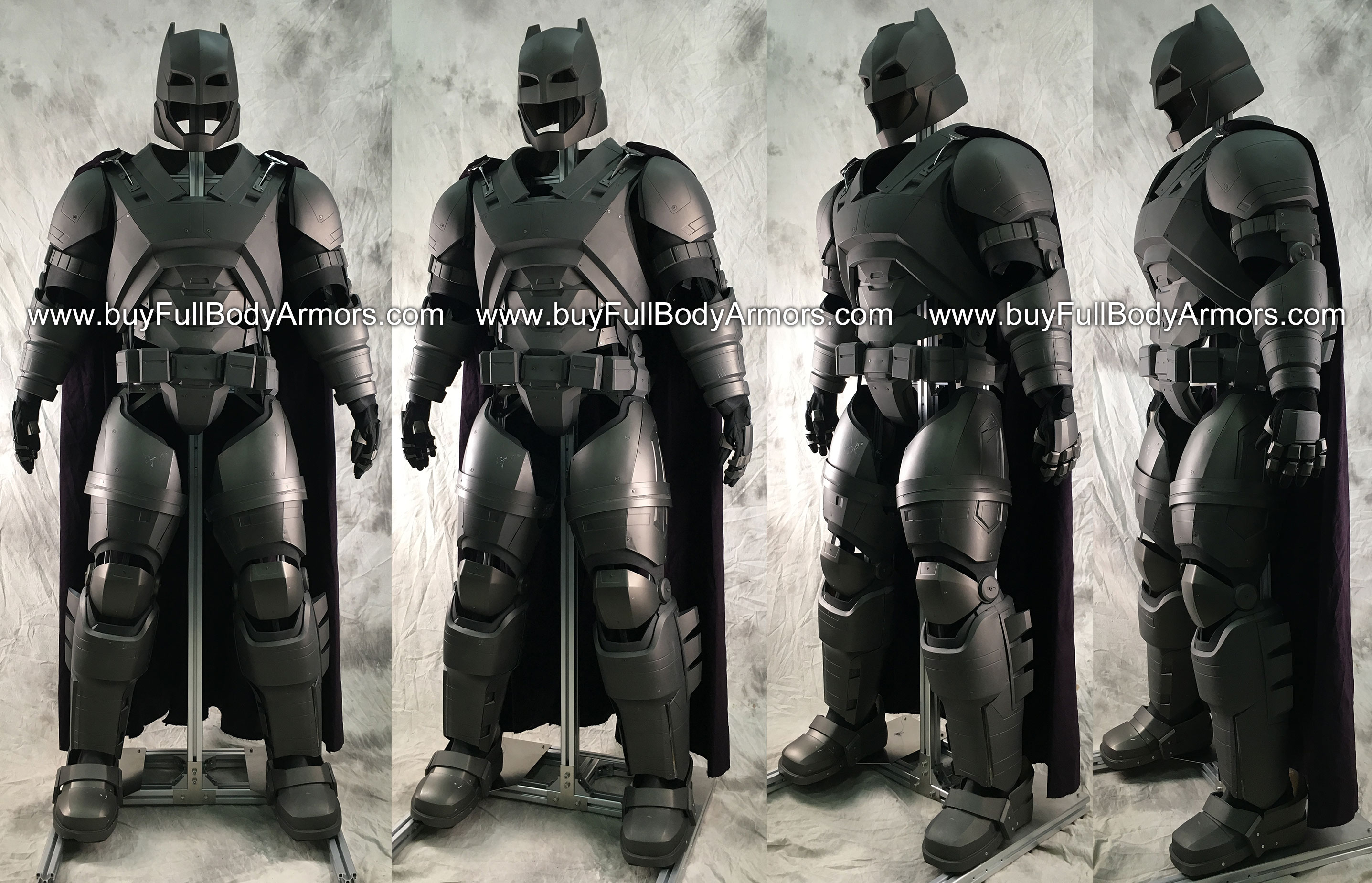 wearable armored batsuit batman suit armor on stand 2