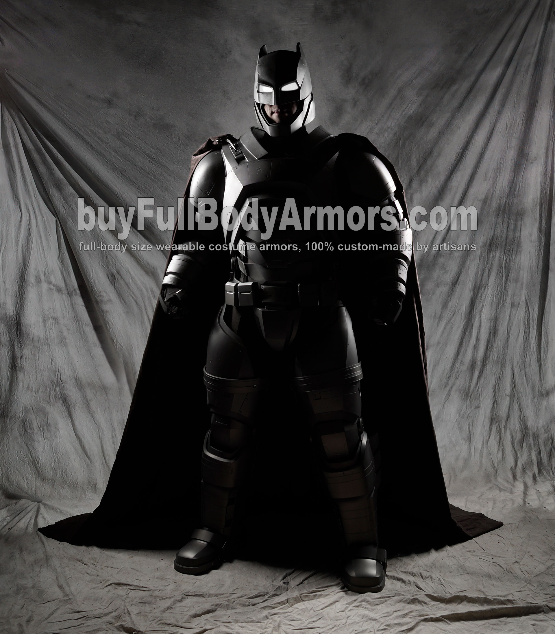 wearable armored batsuit batman suit armor front side