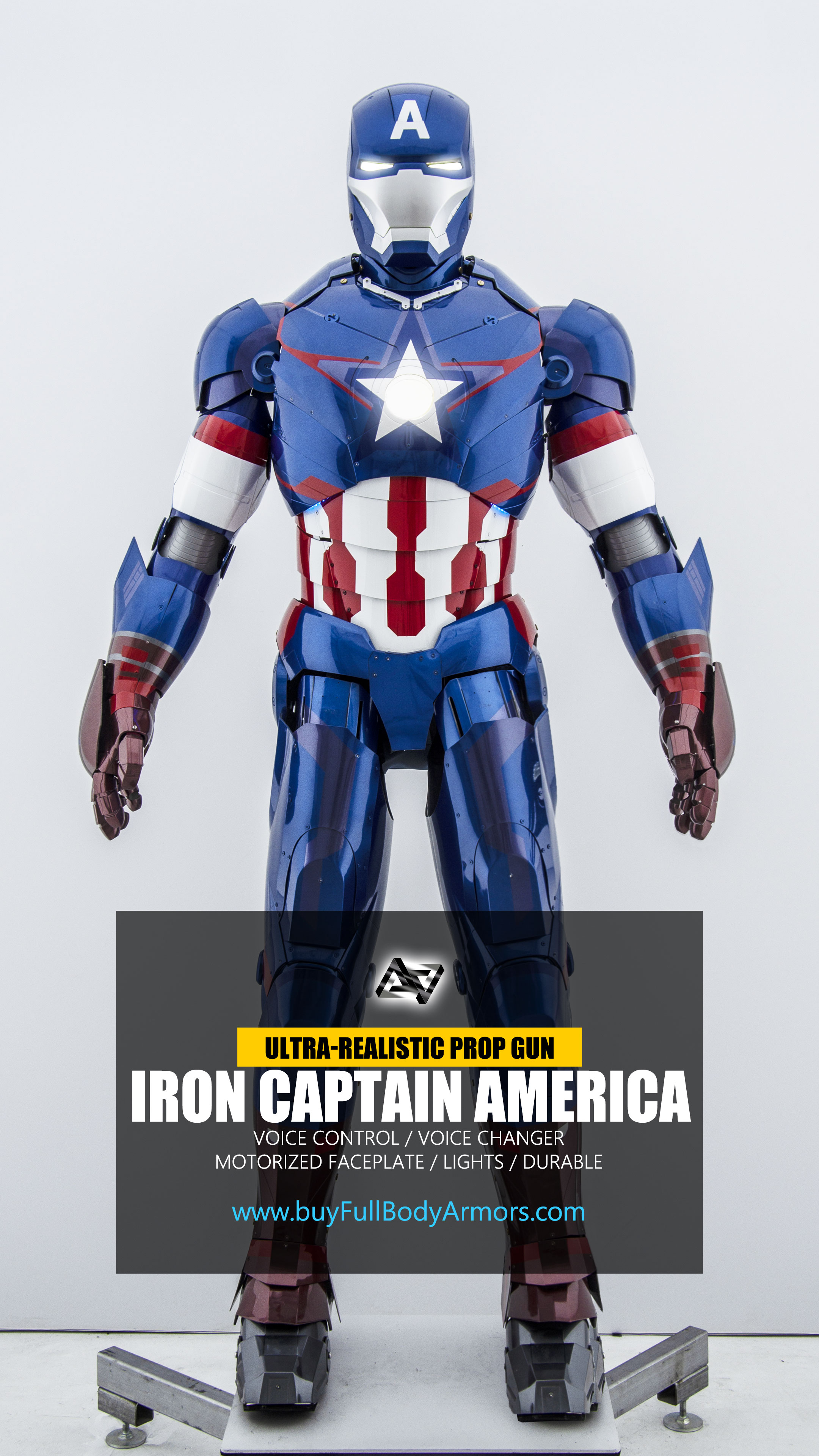 iron captain America iron man suit armor costume