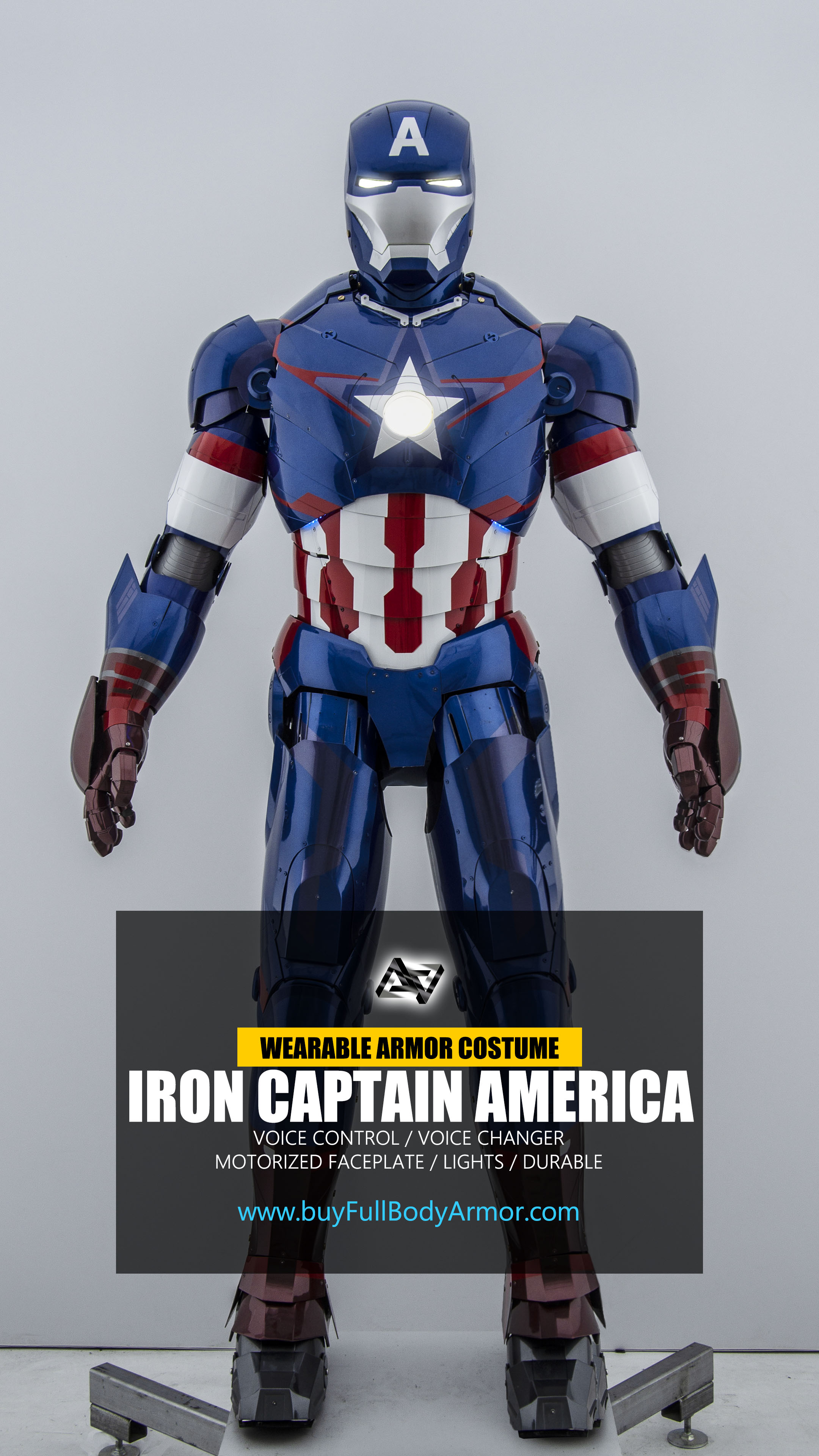 iron captain America iron man suit armor costume