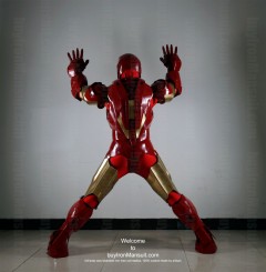 Super Deal - Wearable Iron Man suit costume Mark 4 + Mark 6 back-5