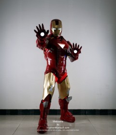 Super Deal - Wearable Iron Man suit costume Mark 4 + Mark 6 front-5