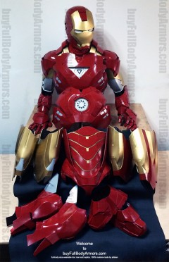 Super Deal - Wearable Iron Man suit costume Mark 4 + Mark 6 components-1