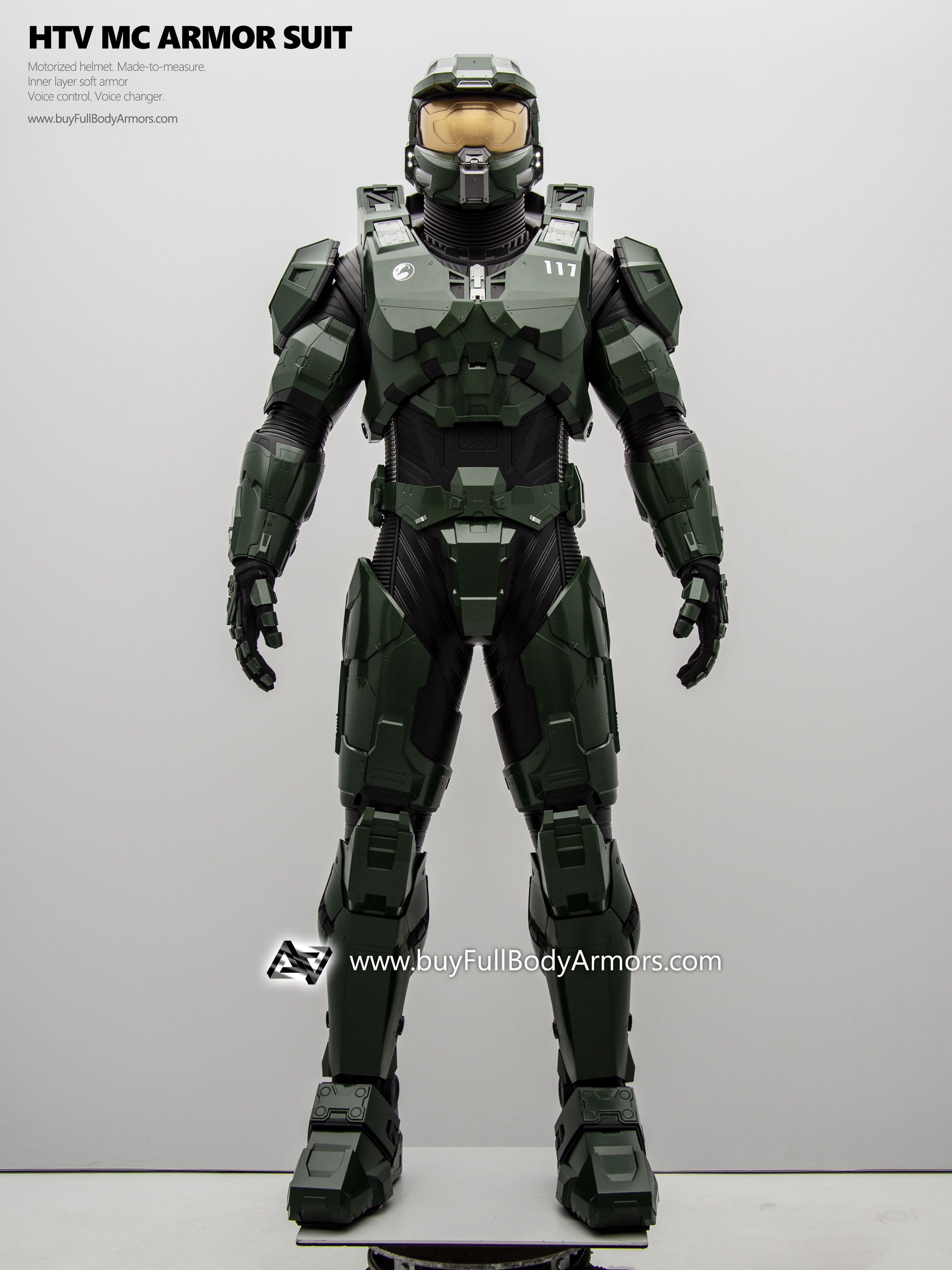 Wearable MASTER CHIEF ARMOR SUIT (Halo Infinity and Halo TV Series Season 2 Version) front