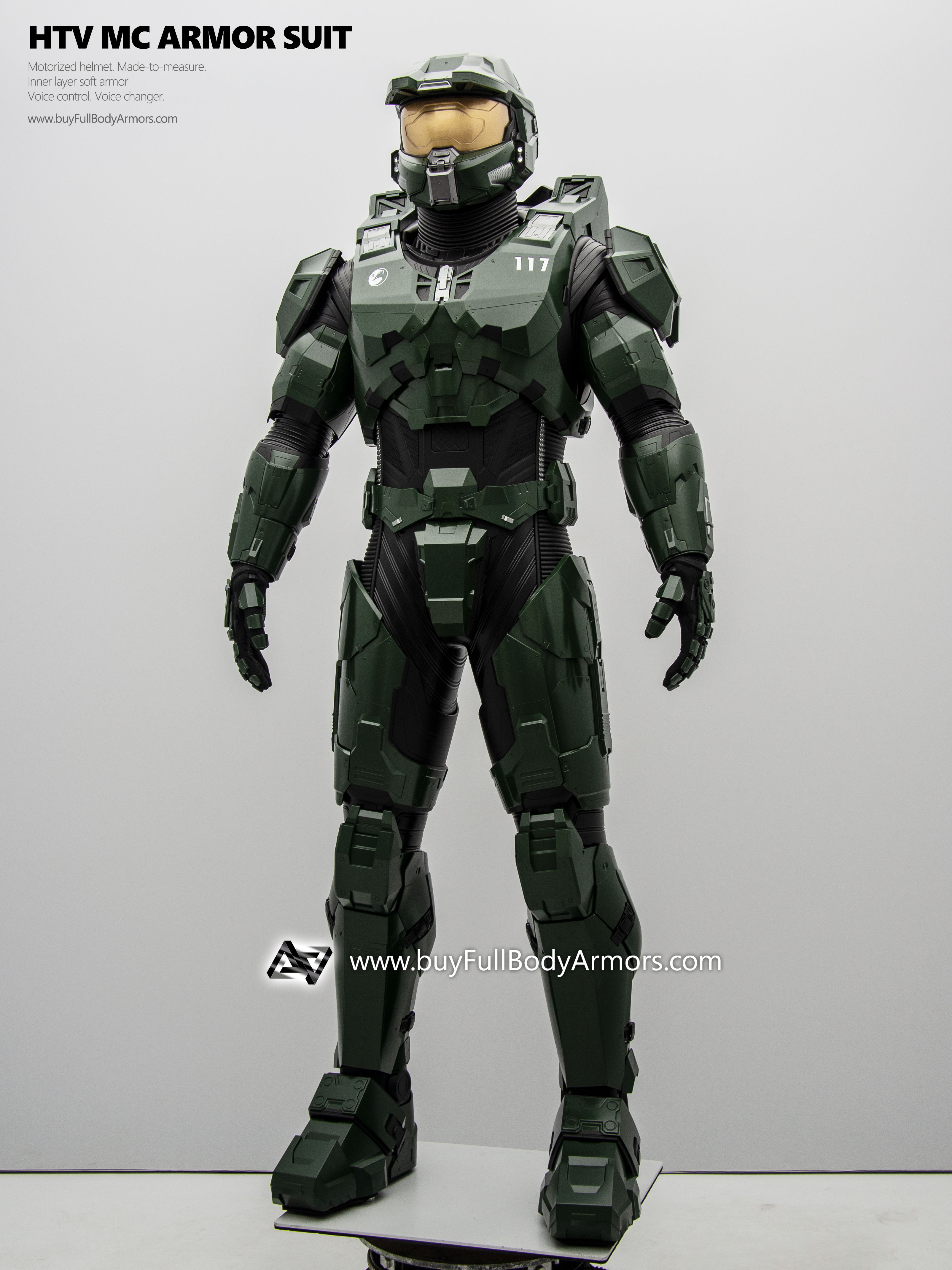 Wearable MASTER CHIEF ARMOR SUIT (Halo Infinity and Halo TV Series Season 2 Version) front side
