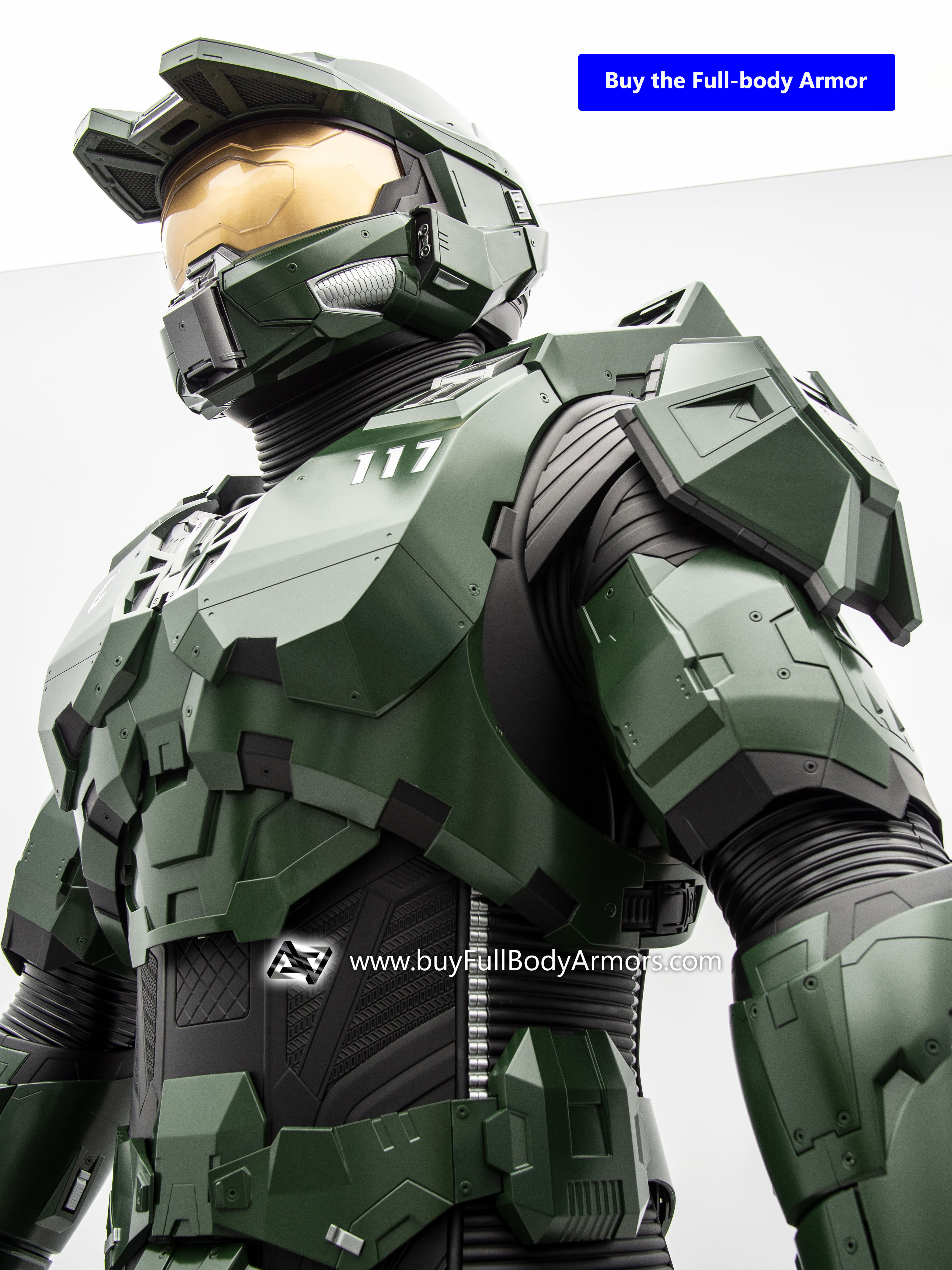 Wearable MASTER CHIEF helmet (Halo Infinity and Halo TV Series Season 2 Version) refer