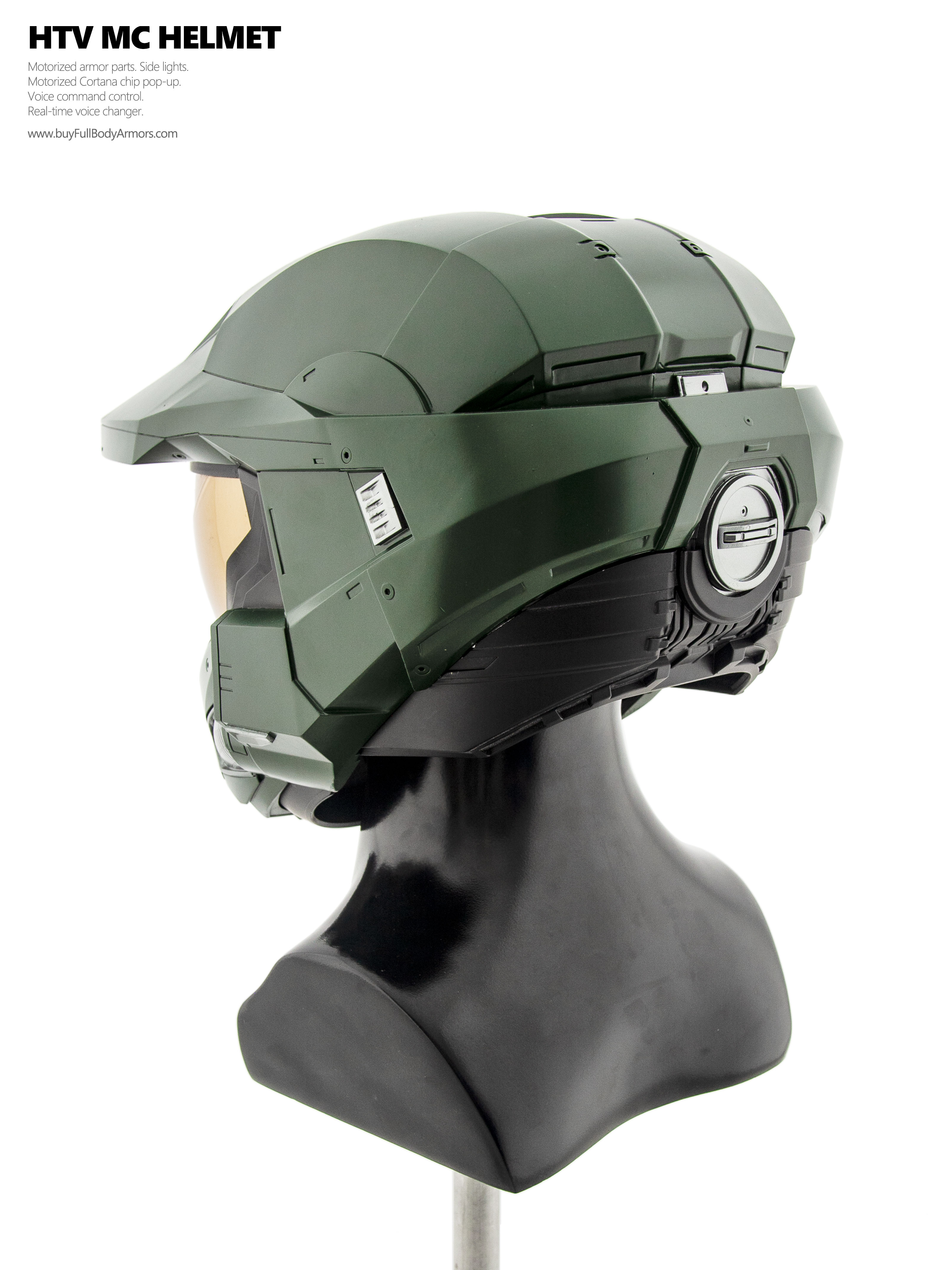 Wearable MASTER CHIEF helmet (Halo Infinity and Halo TV Series Season 2 Version) back side
