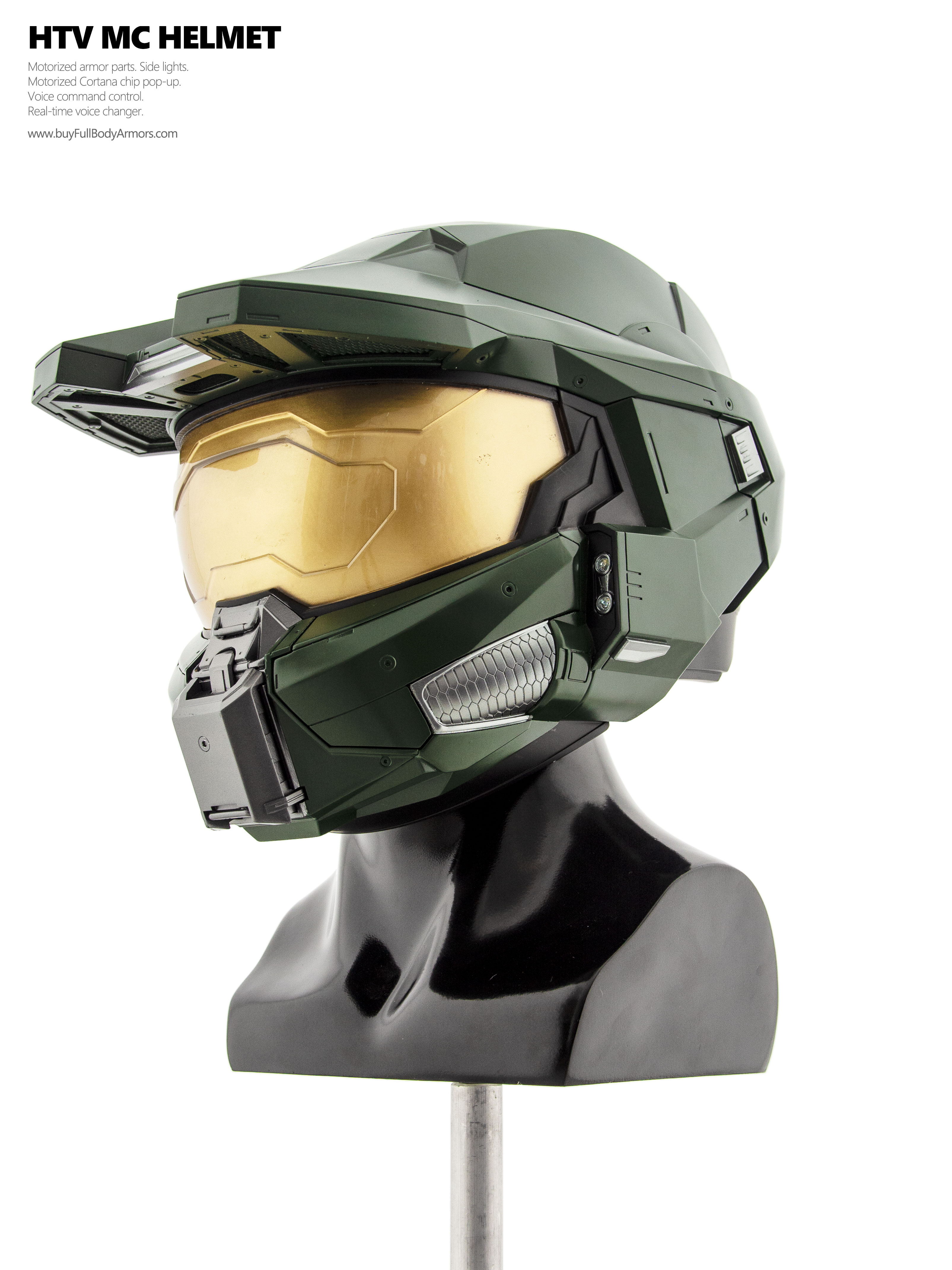 Wearable MASTER CHIEF helmet (Halo Infinity and Halo TV Series Season 2 Version) front side