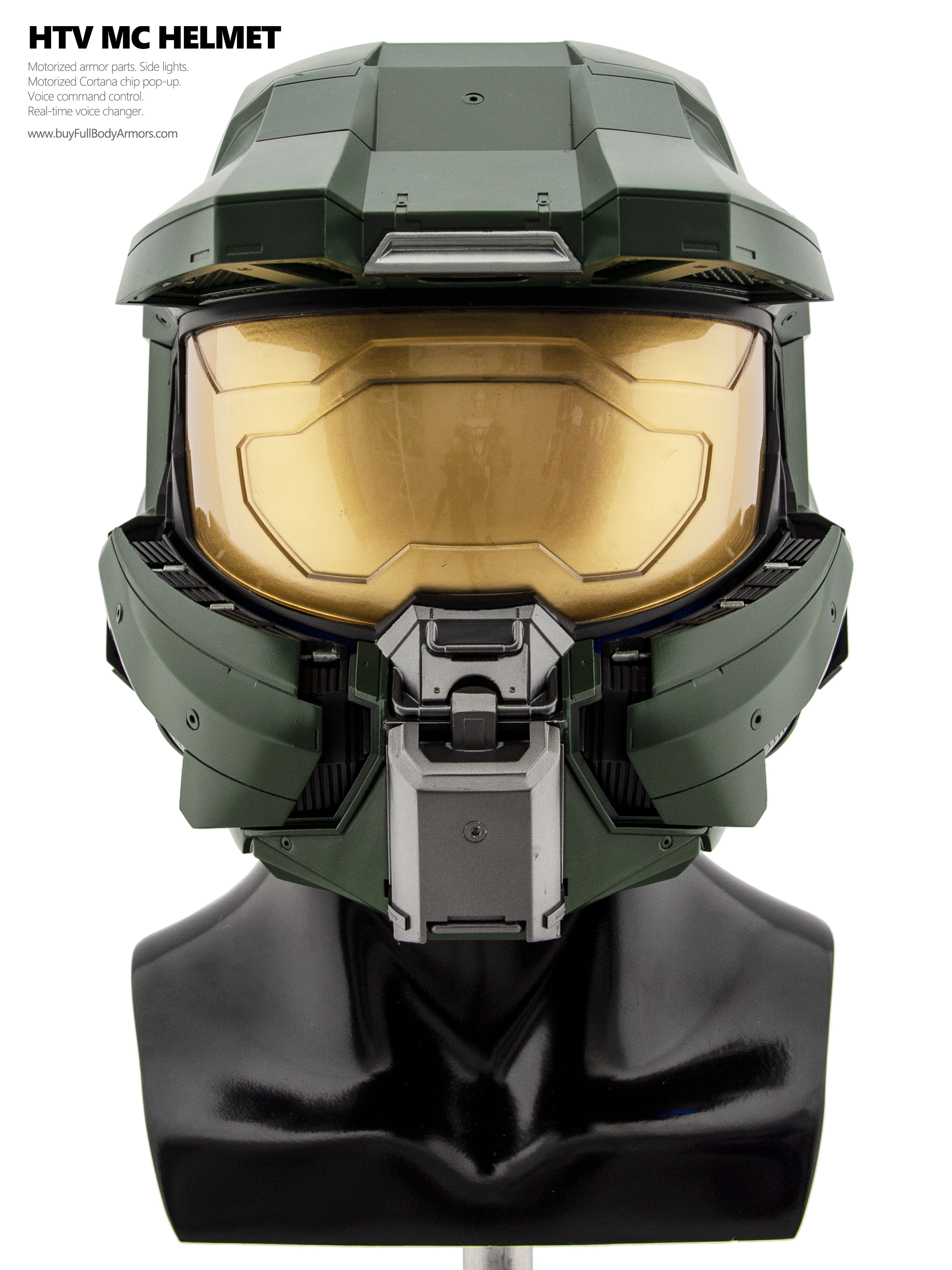 Wearable MASTER CHIEF helmet (Halo Infinity and Halo TV Series Season 2 Version) mask open 1