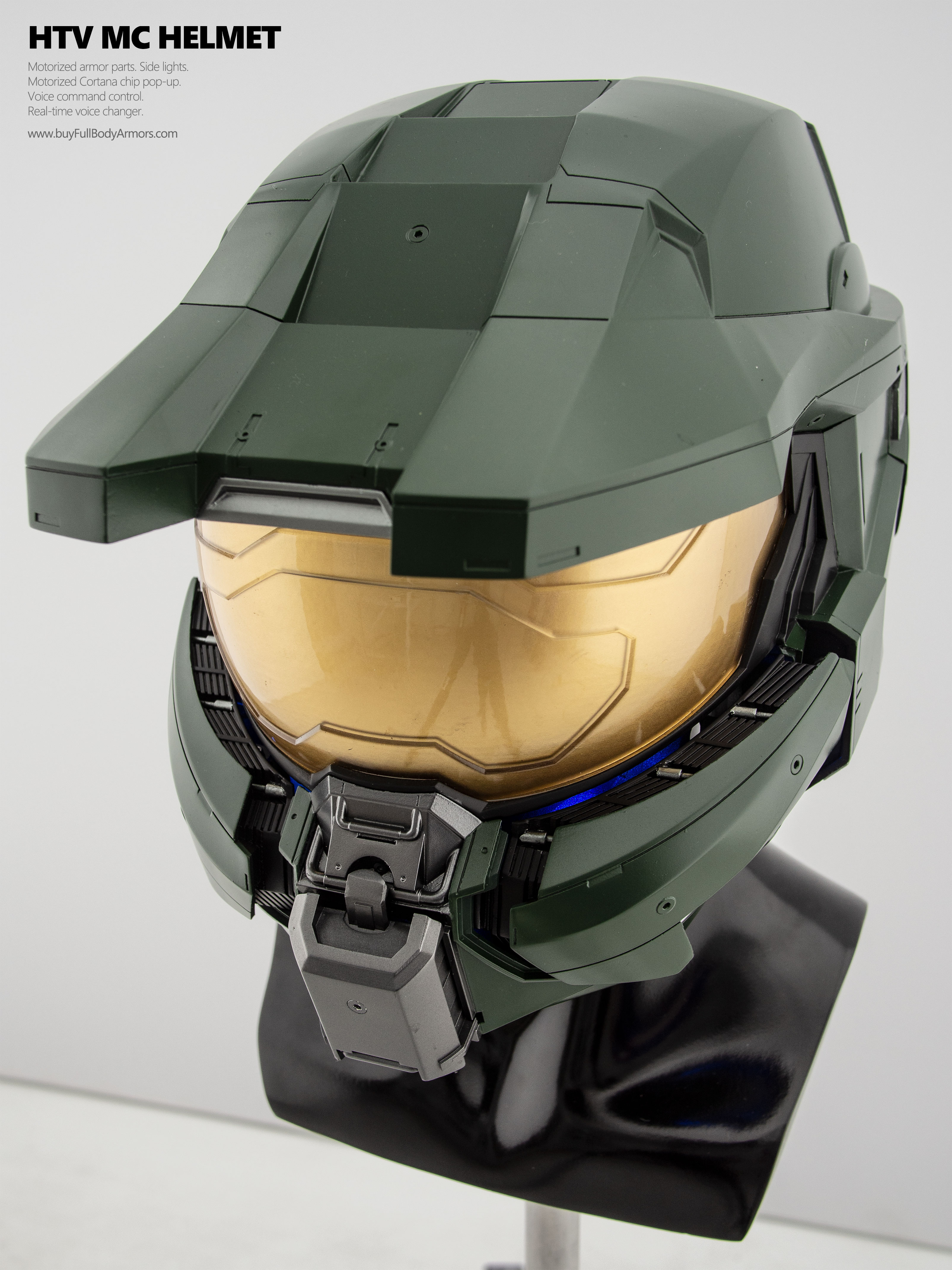 Wearable MASTER CHIEF helmet (Halo Infinity and Halo TV Series Season 2 Version) mask open 3