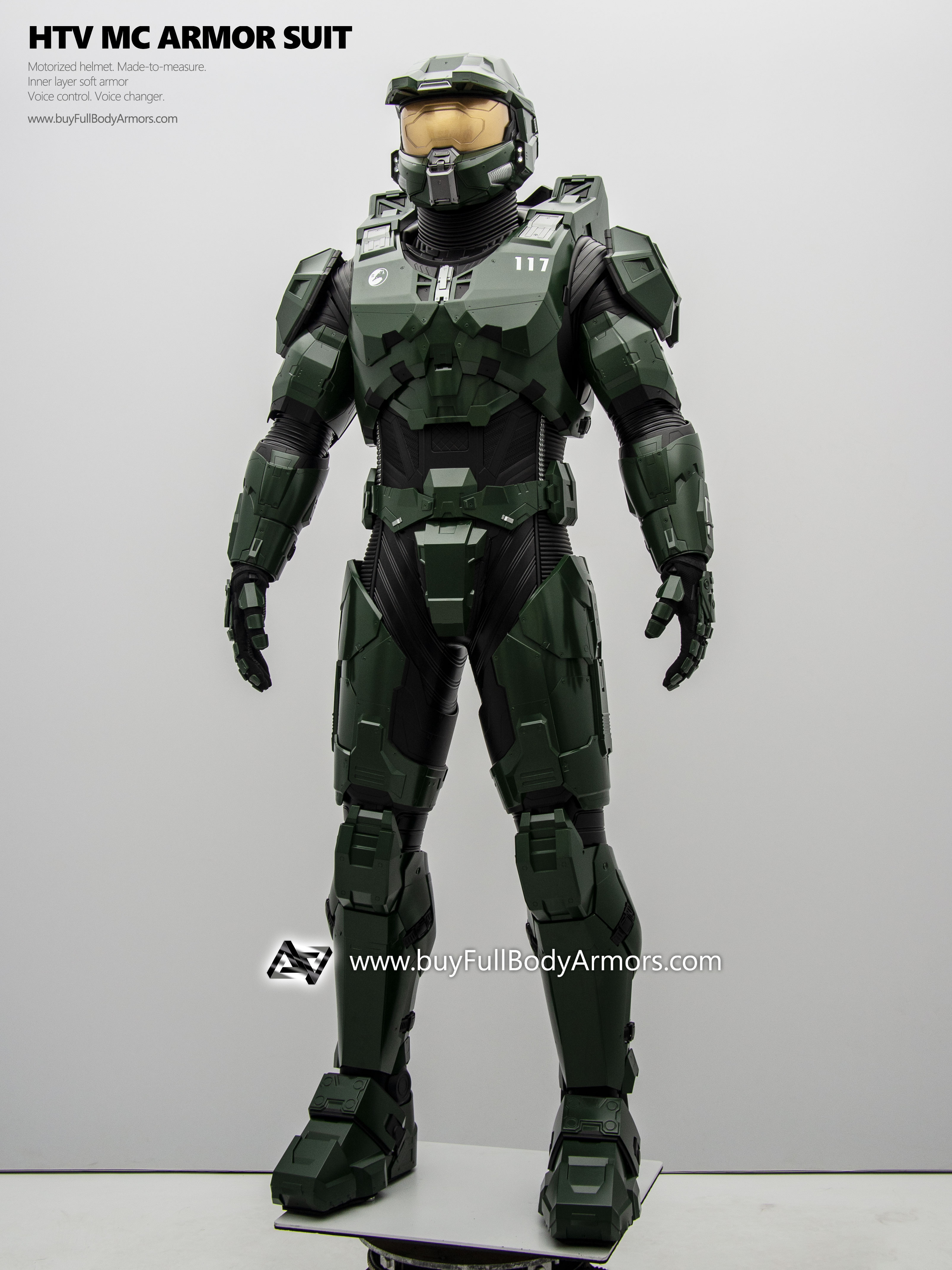 Wearable MC ARMOR SUIT front side