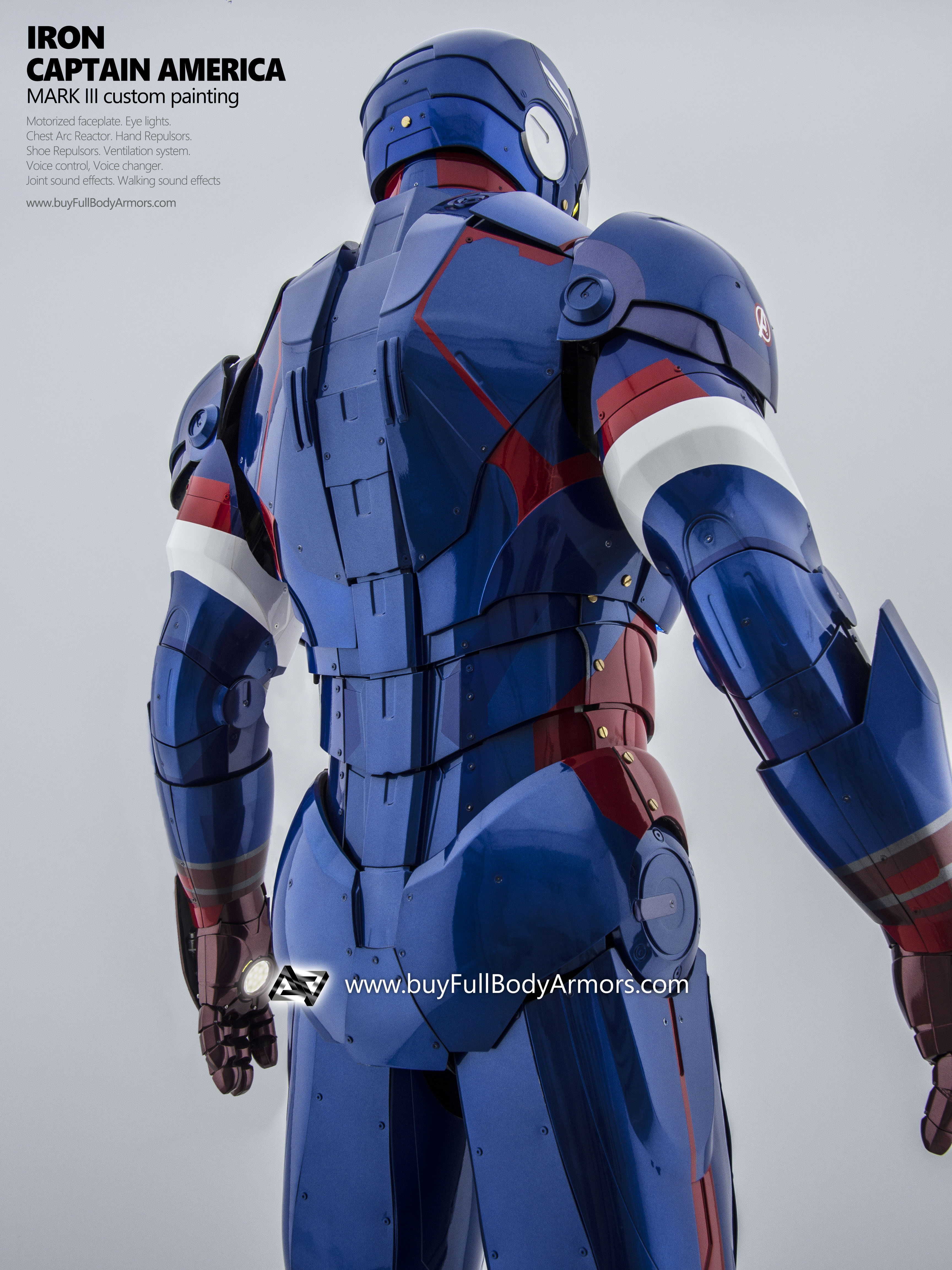 iron captain america iron man suit mark3 armor costume 5