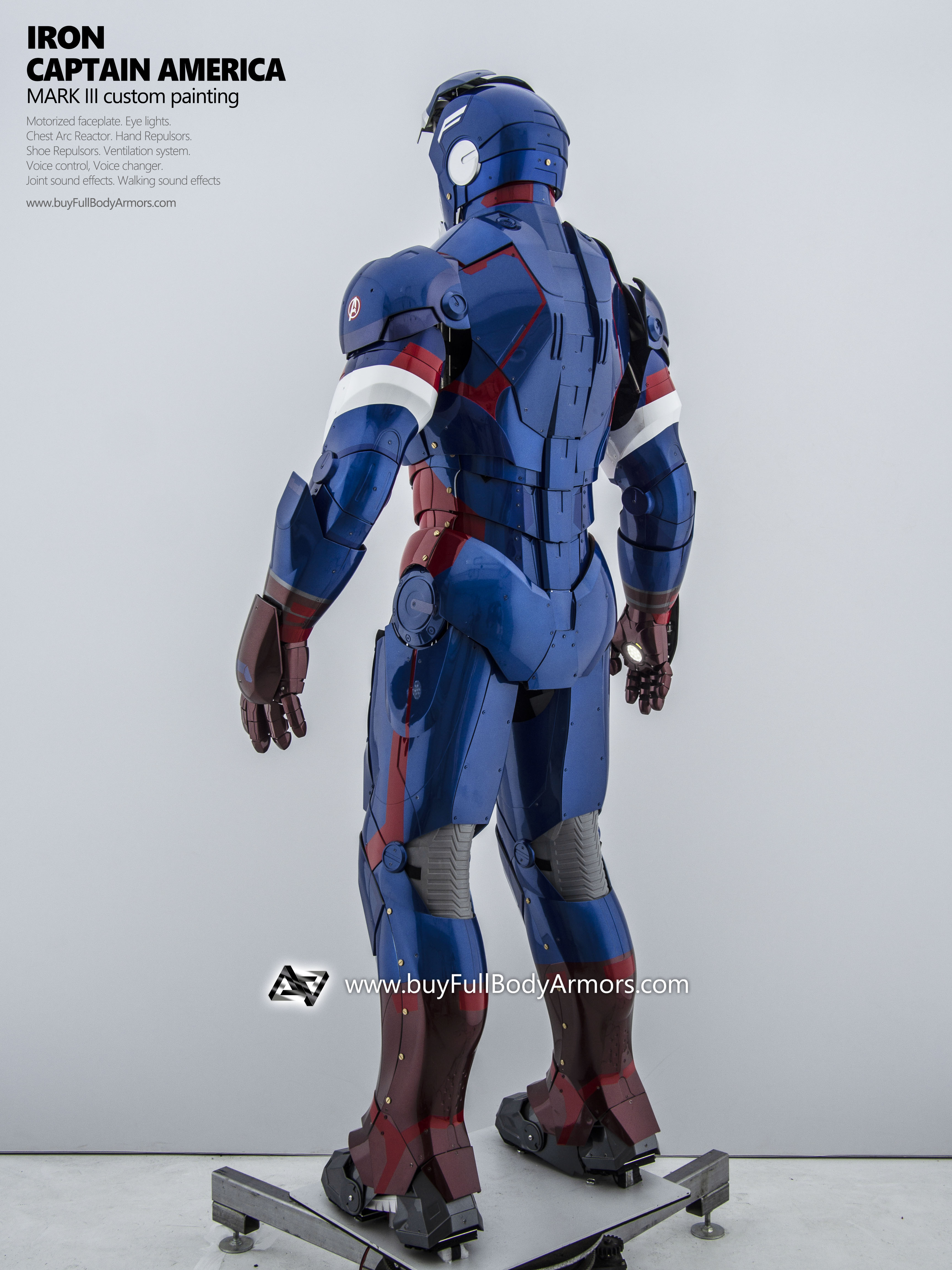 iron captain america iron man suit mark3 armor costume 7