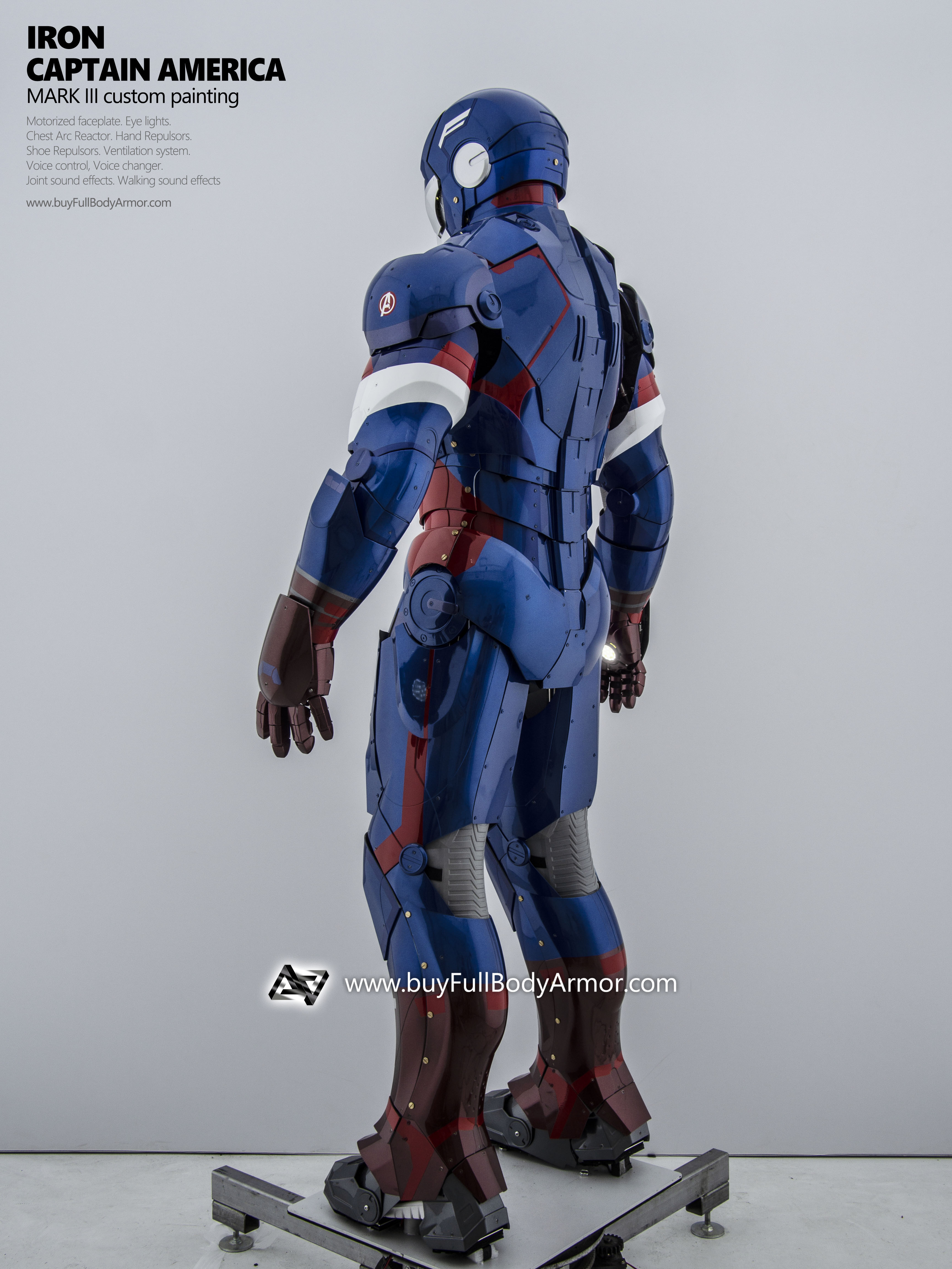 iron captain america iron man suit mark3 armor costume 7