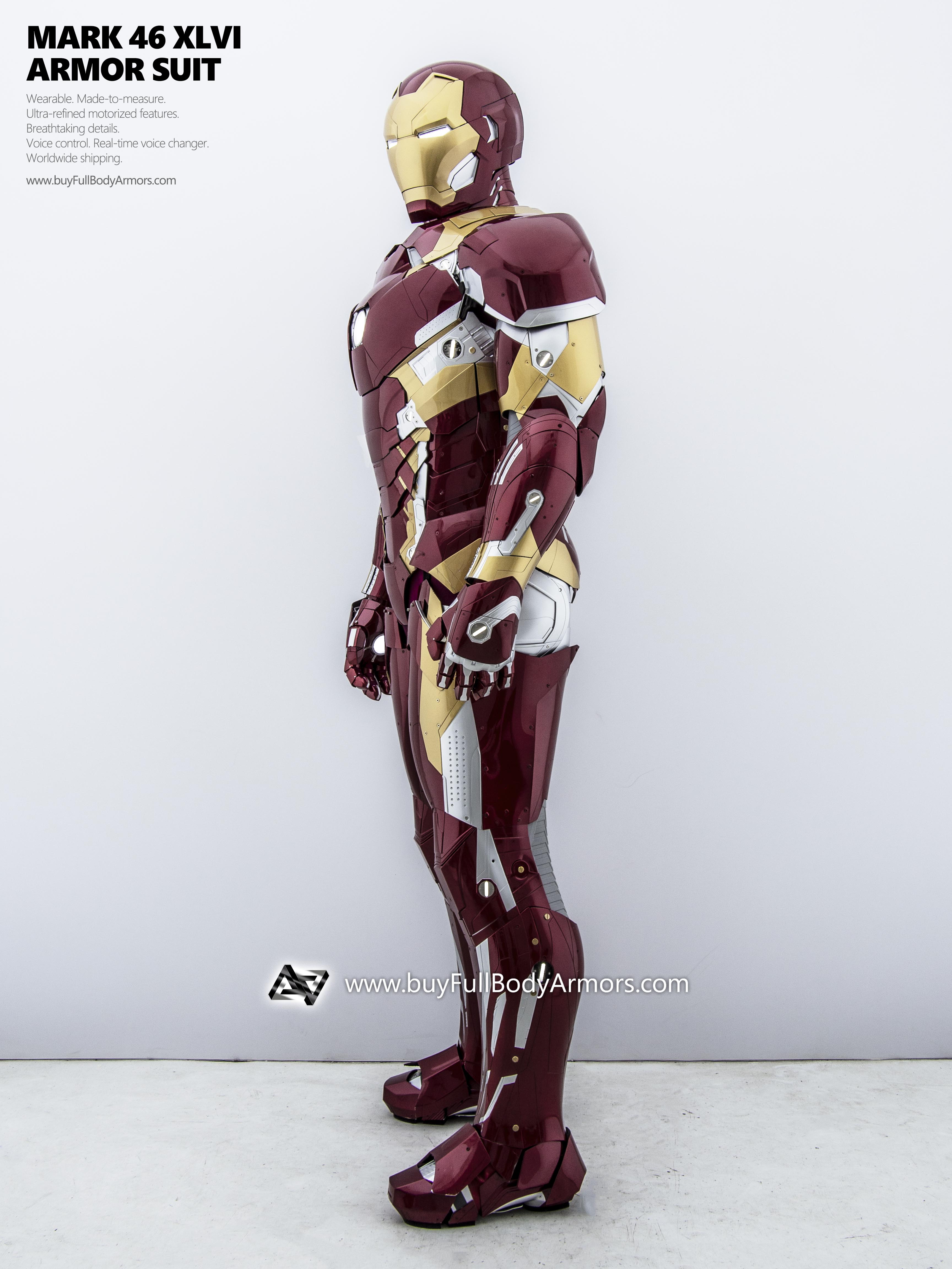 new Iron Man Suit Mark 46 armor costume advanced version 8