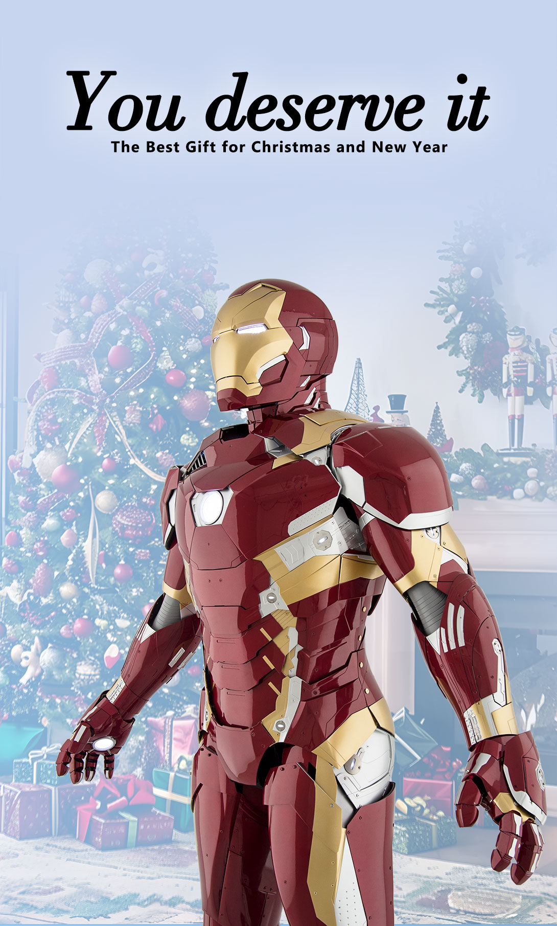 wearable iron man suit mark 46 armor costume christmas 2024 day1