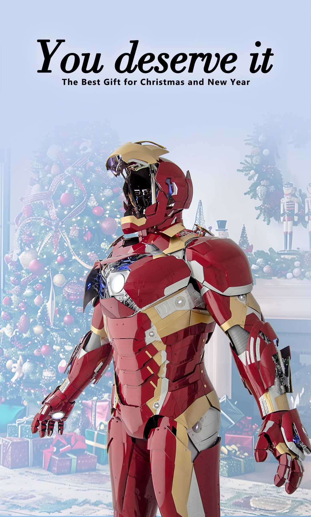 wearable iron man suit mark 46 armor costume christmas 2024 day3