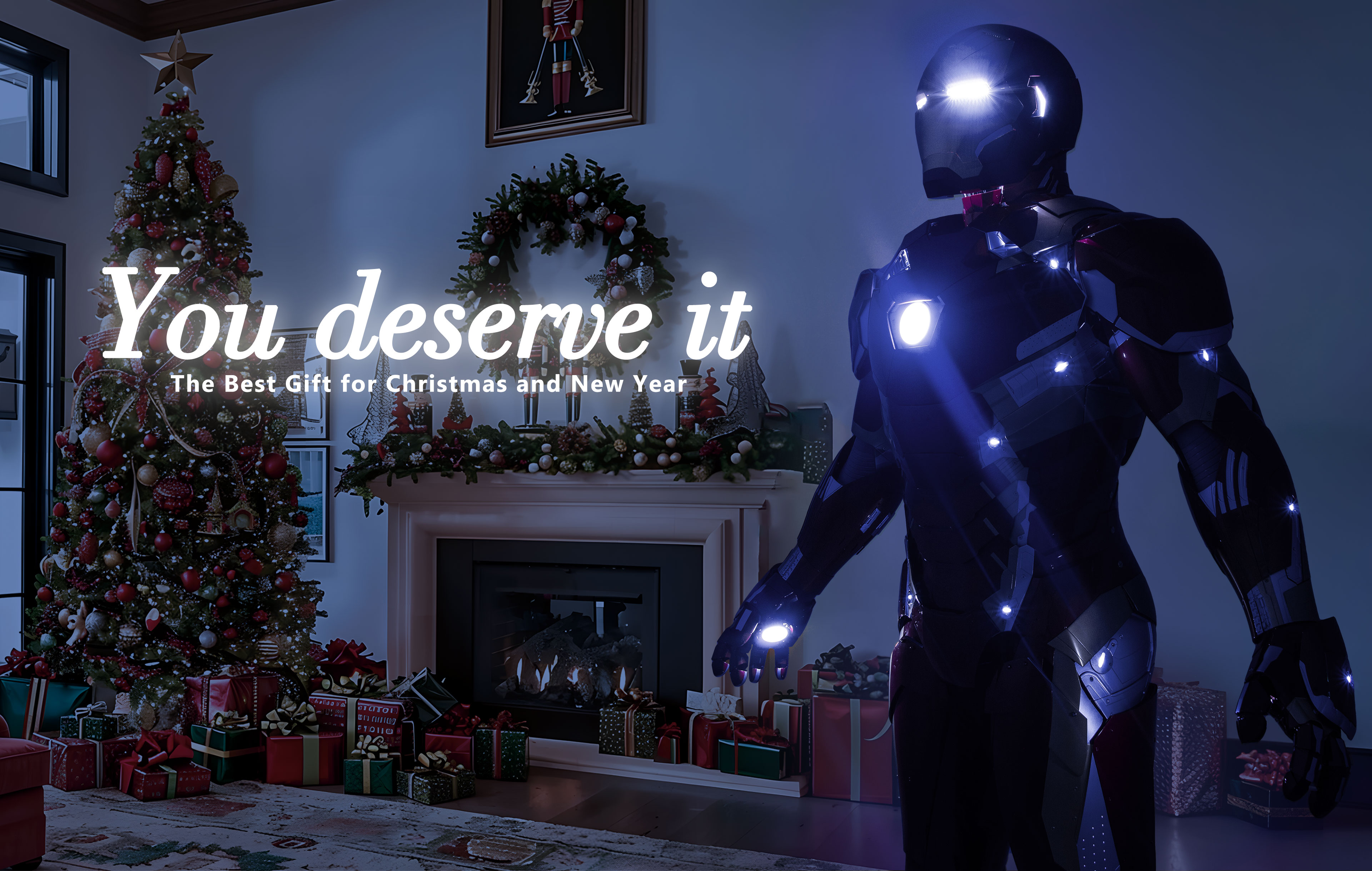 wearable iron man suit mark 46 armor costume christmas 2024 night1