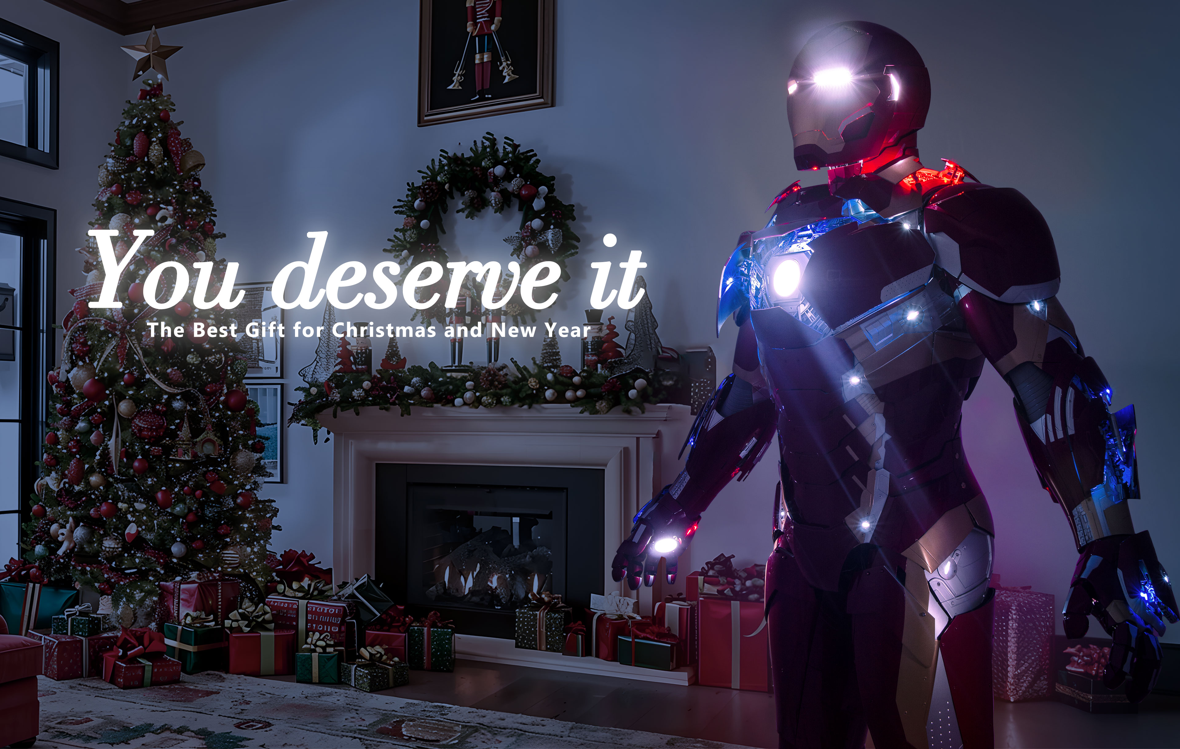 wearable iron man suit mark 46 armor costume christmas 2024 night2