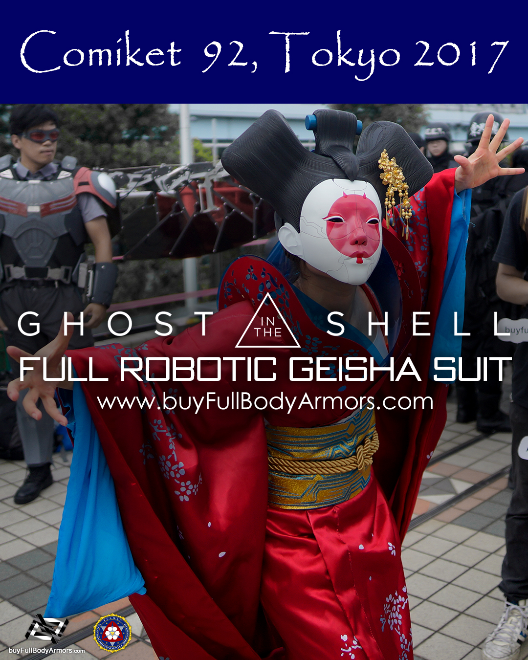[Comiket 92, Tokyo 2017] The Wearable Robotic Geisha Full Suit from the Movie Ghost in the Shell 2017 4