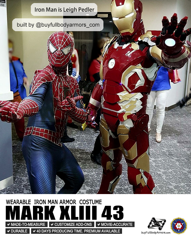 Photos from Customers - Made-to-Measure Iron Man Mark 43 XLIII Armor Cosplay Costume Suit 6
