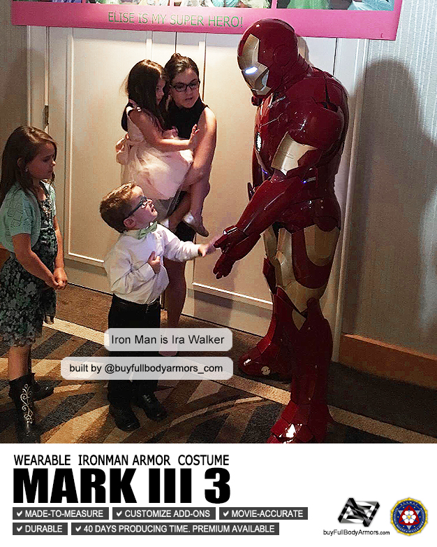 Photos from Customers - Made-to-Measure Iron Man Mark 3 III Armor Cosplay Costume Suit 5