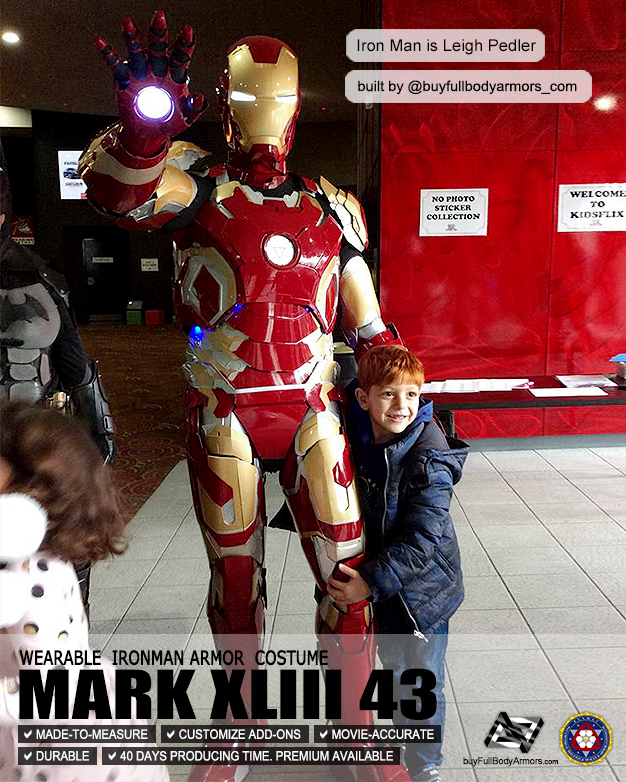 Photos from Customers - Made-to-Measure Iron Man Mark 43 XLIII Armor Cosplay Costume Suit 6