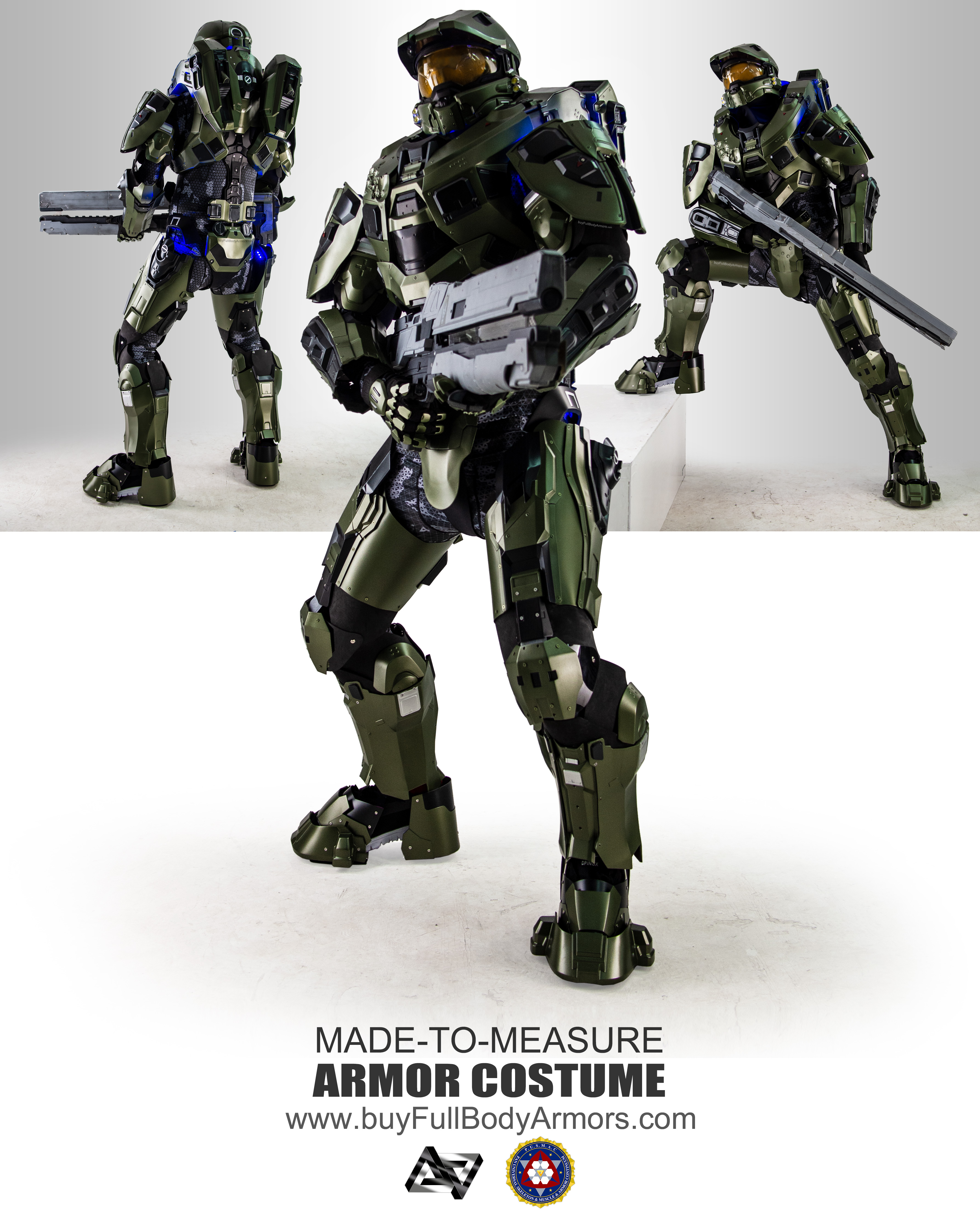Wearable Halo 4 and Halo 5 Master Chief Armor Mark VI Suit Costume photo 1