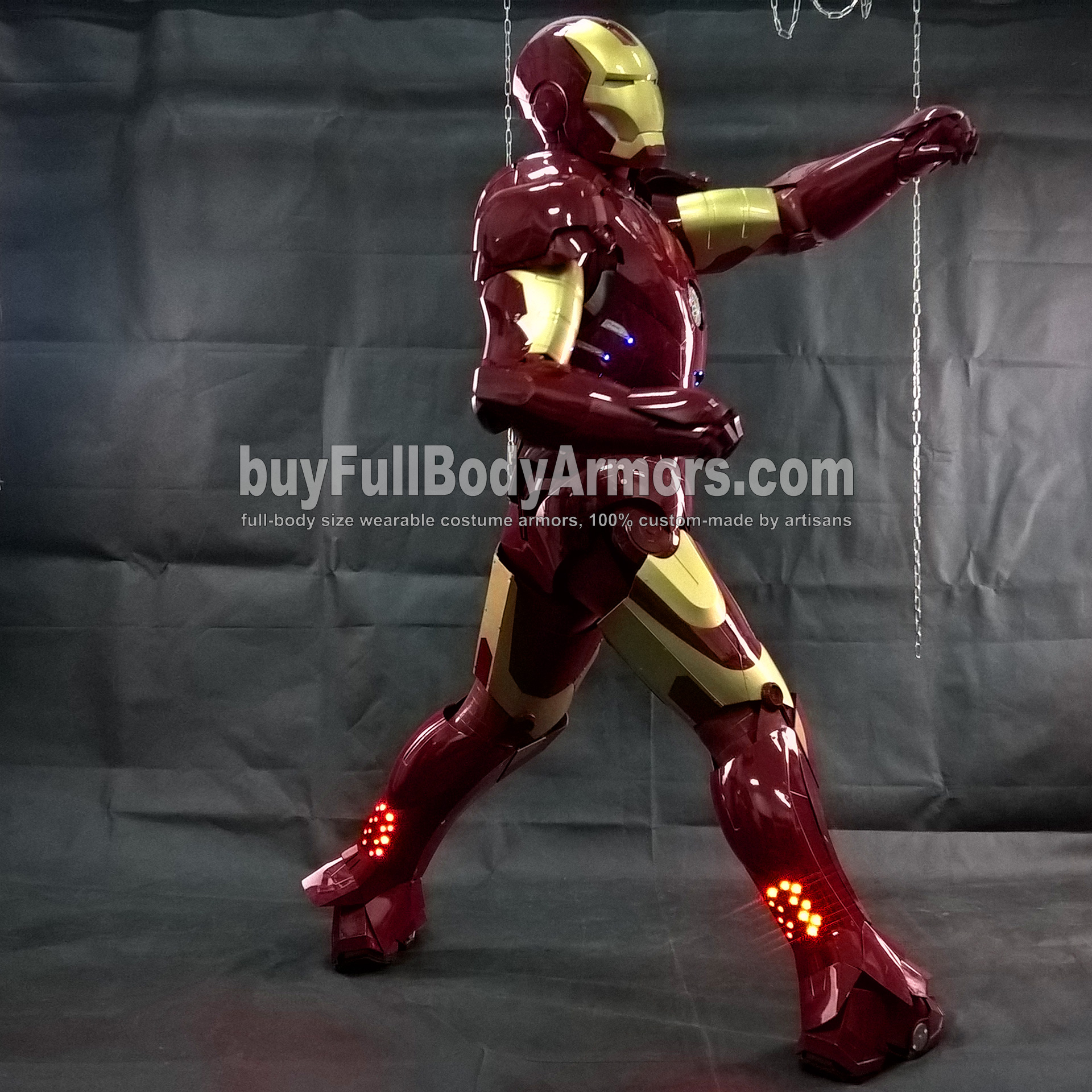 Wearing the Wearable Iron Man Suit Mark 3 III Armor Costume - Photos 2