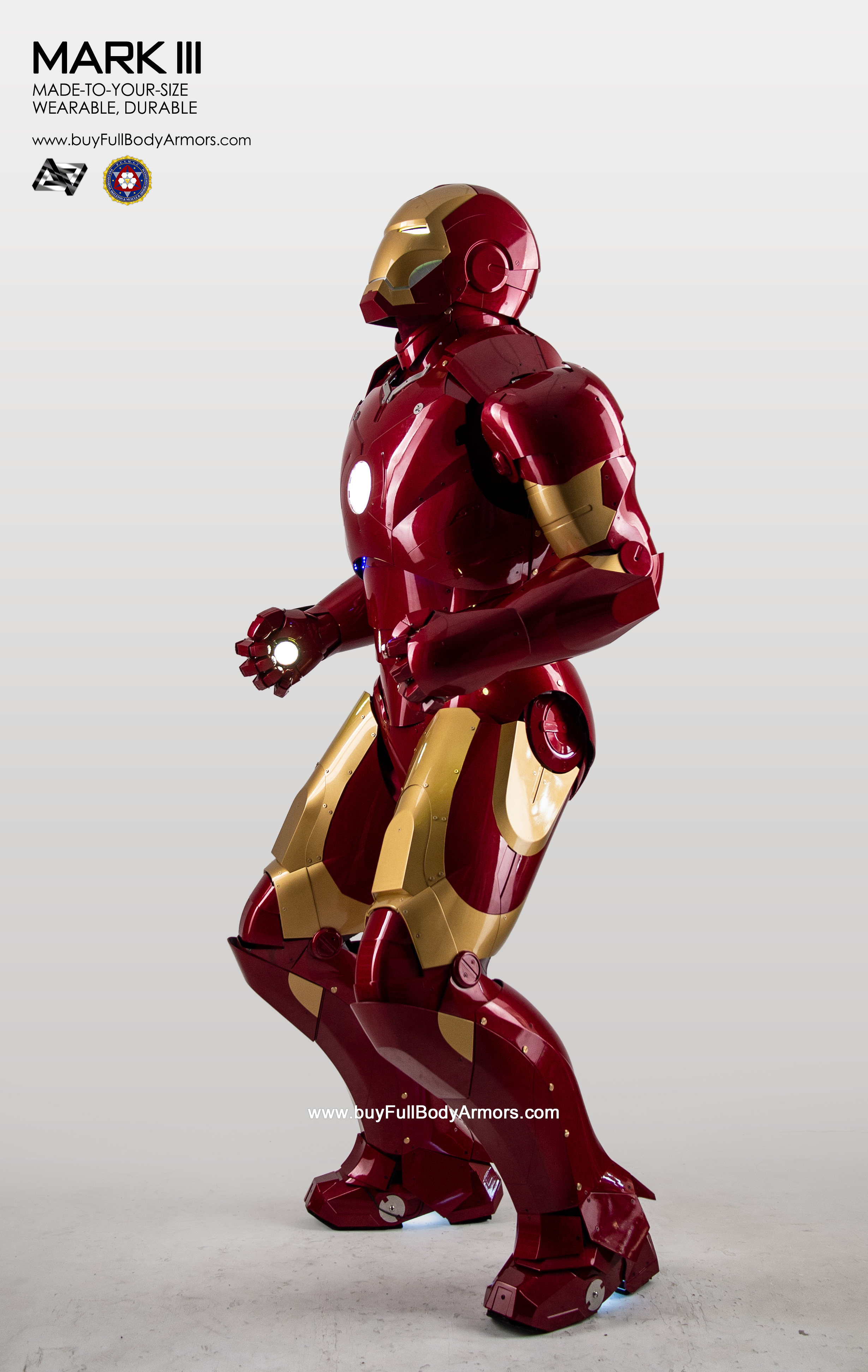 New Wearable Iron Man Mark 3 III Armor Costume Suit 1