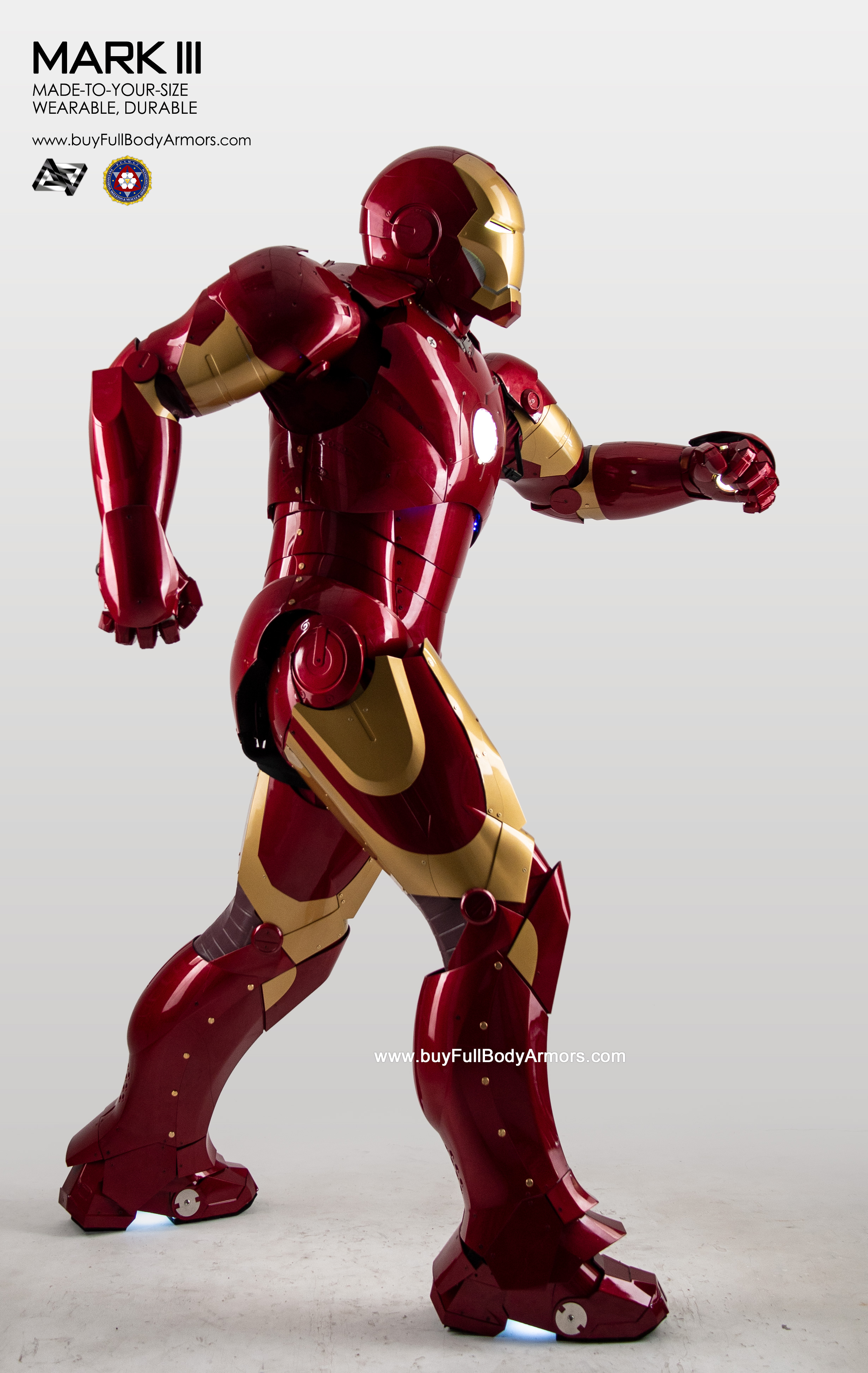 New Wearable Iron Man Mark 3 III Armor Costume Suit 1