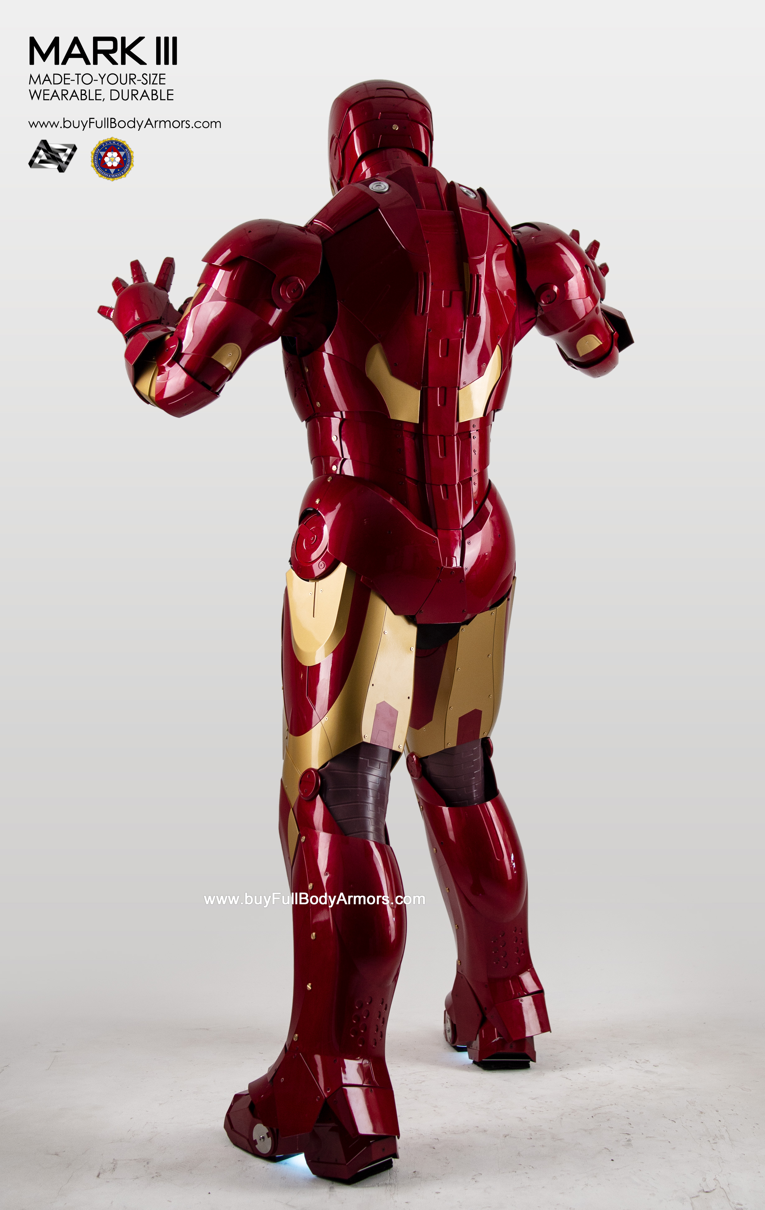 New Wearable Iron Man Mark 3 III Armor Costume Suit 1