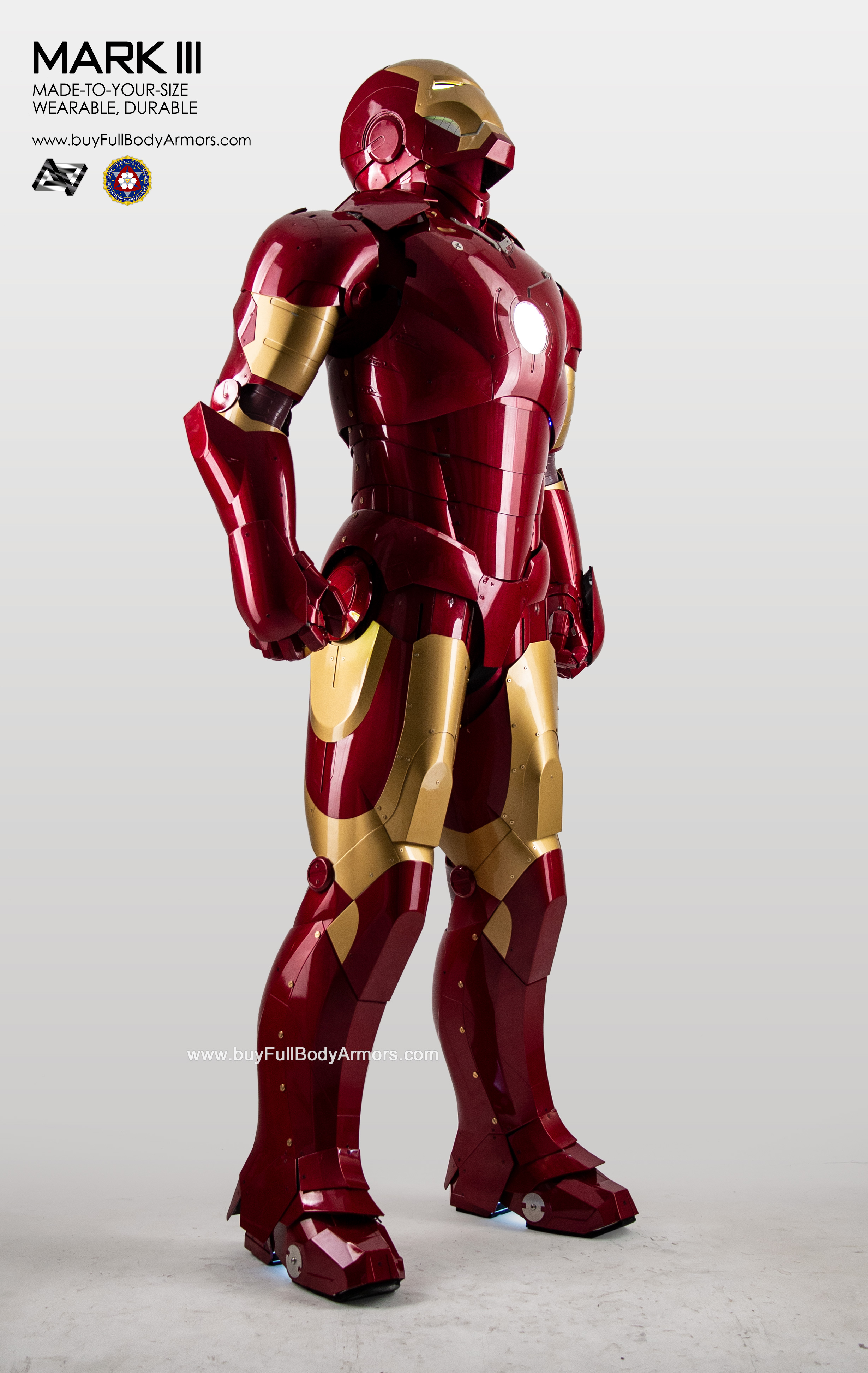 New Wearable Iron Man Mark 3 III Armor Costume Suit 1