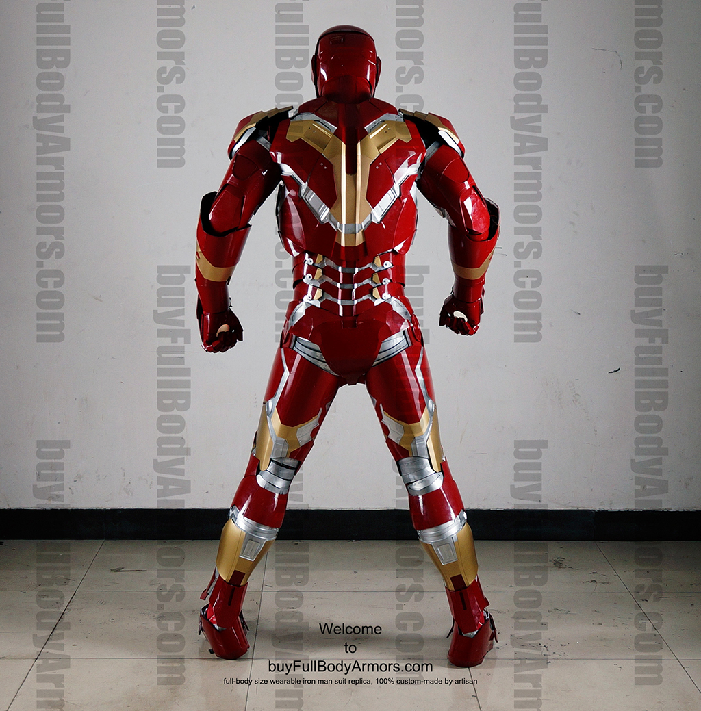 Wearable Iron Man Mark 43 (XLIII) suit costume full body back