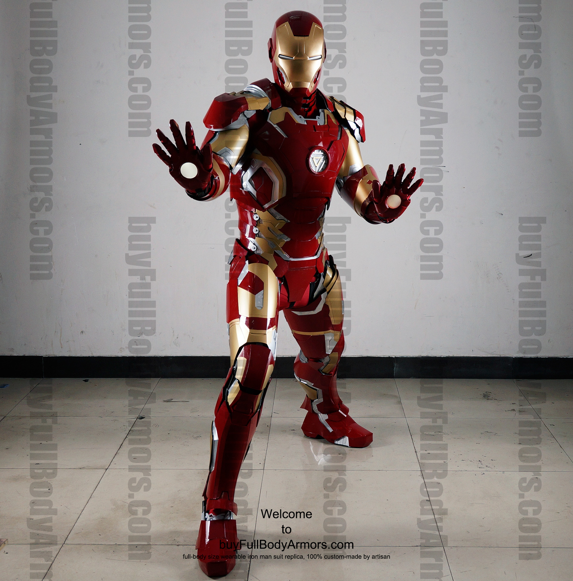 Wearable Iron Man Mark 43 (XLIII) suit costume full body front2