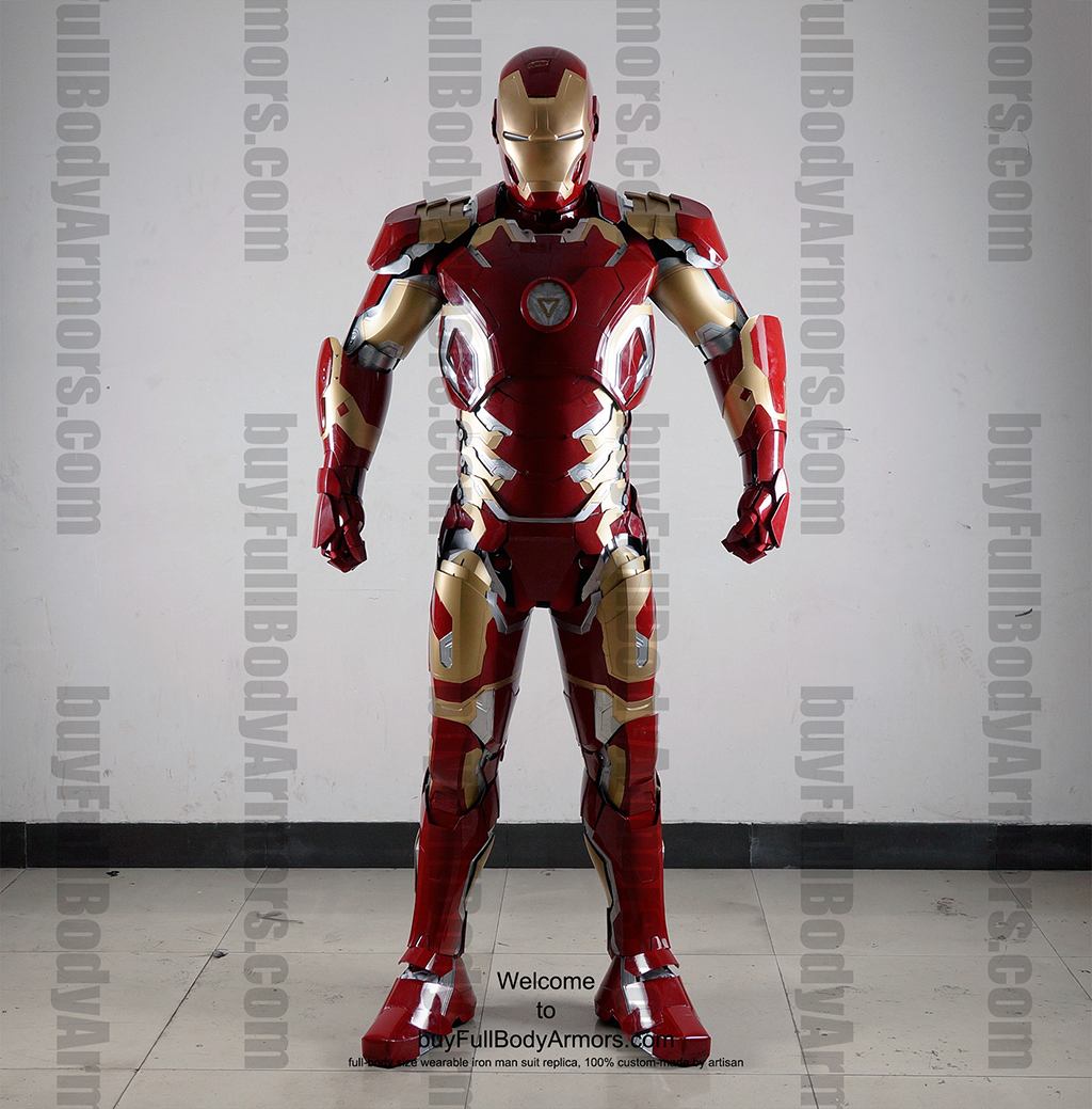 Wearable Iron Man Mark 43 (XLIII) suit costume full body front