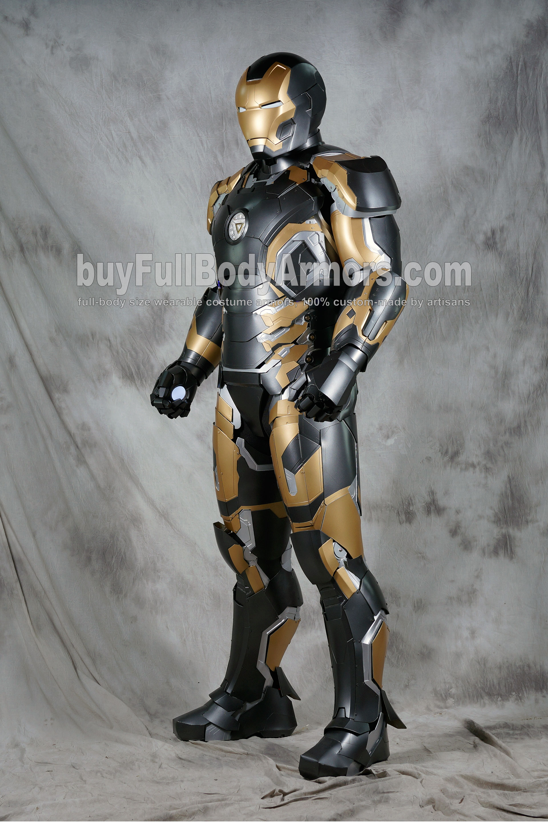 iron man black and gold armor