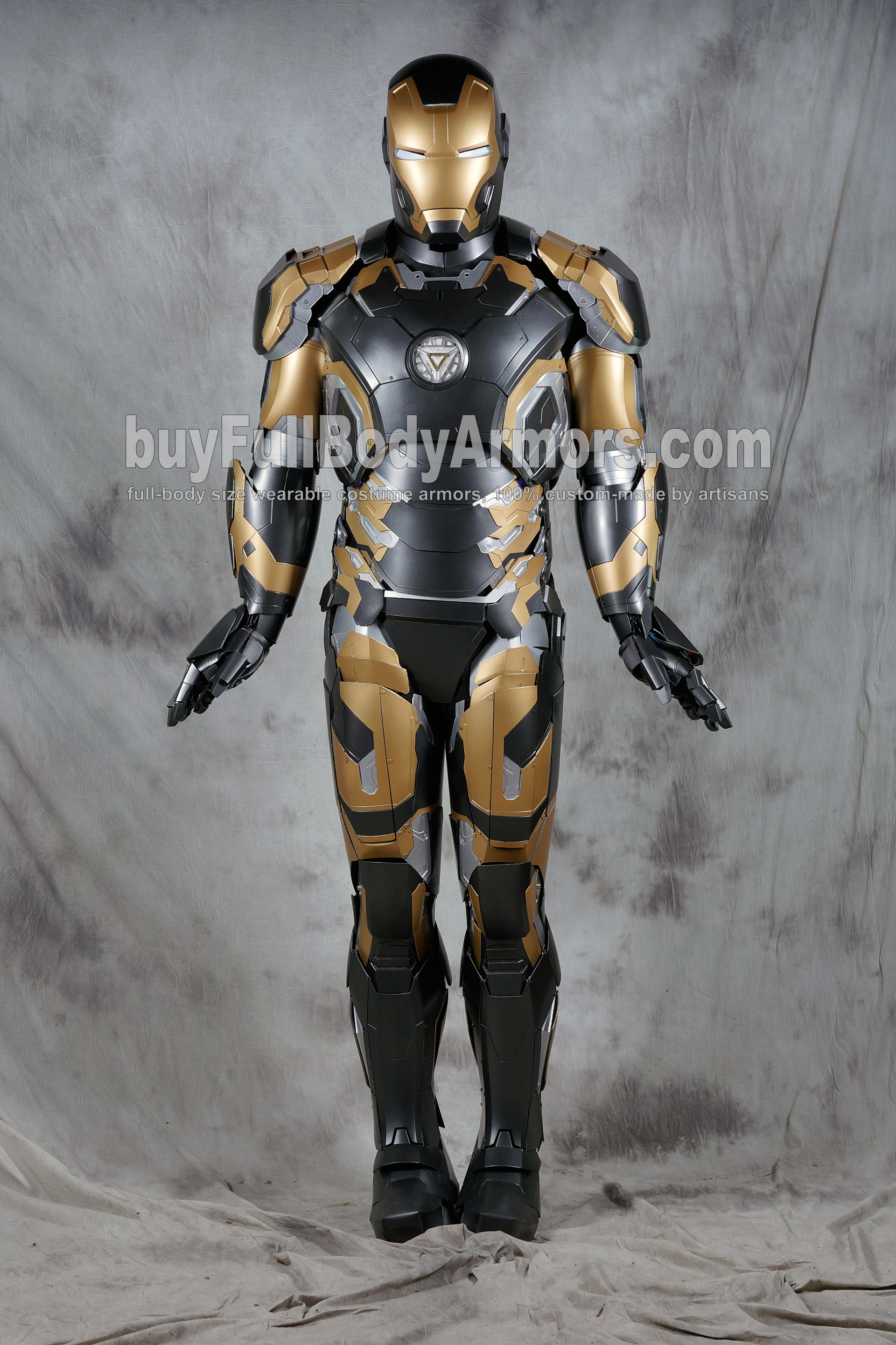 iron man black and gold armor