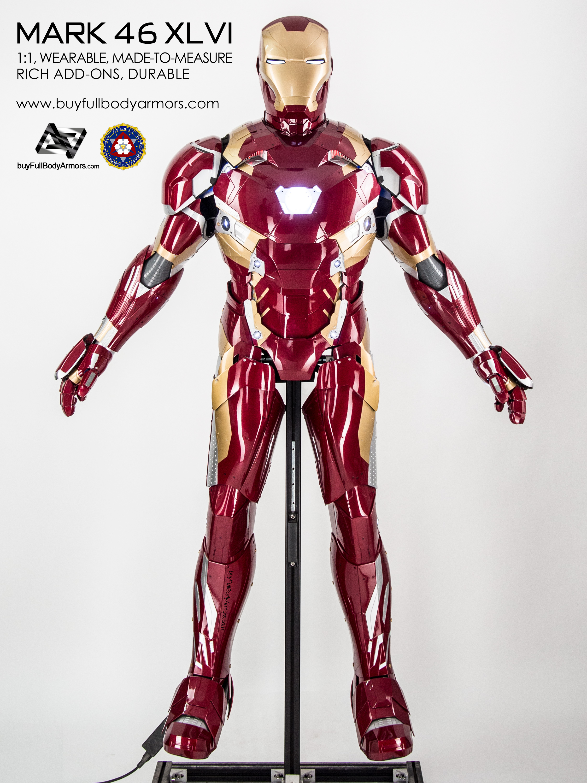 Iron Man Suit Mark 47 XLVII Wearable 