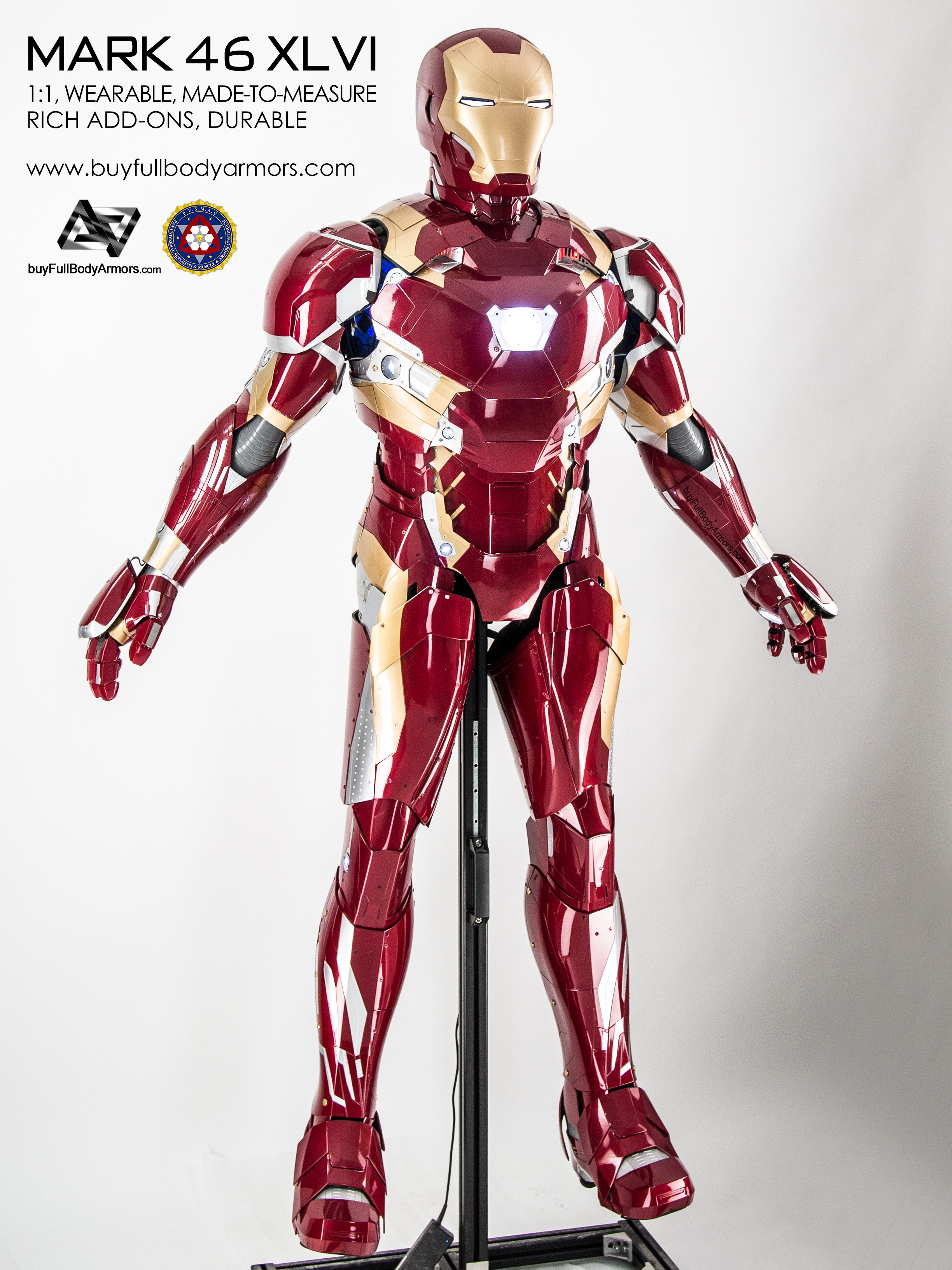 Iron Man Suit Mark 47 XLVII Wearable 