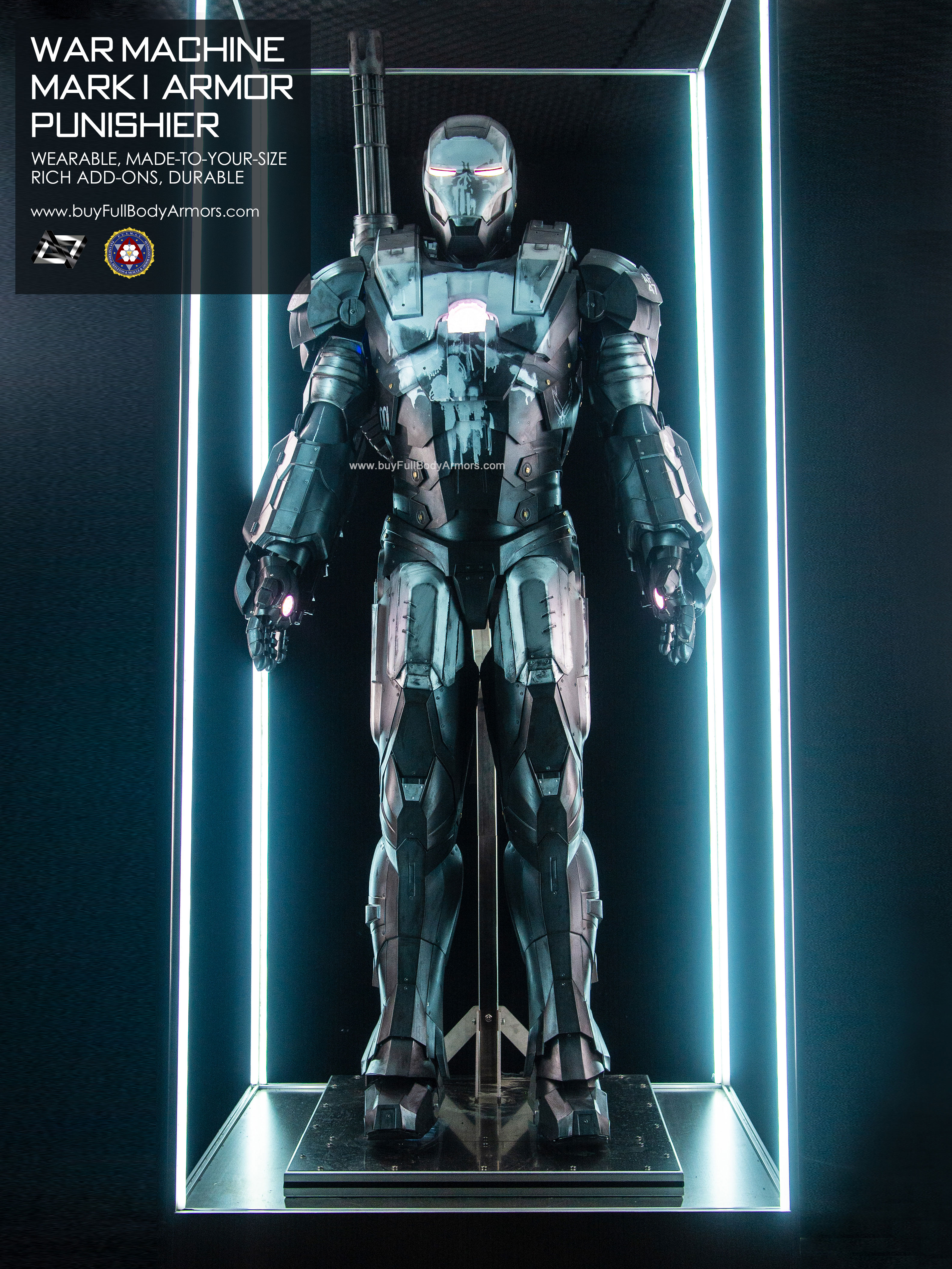 Wearable iron man suit War Machine Mark I Armor Suit punisher