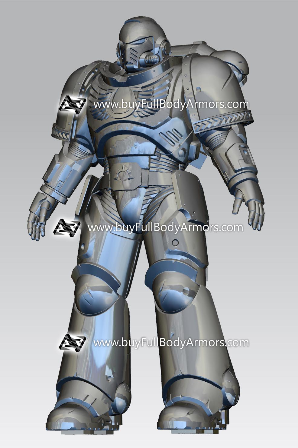 Wearable Warhammer 40K Space Marine Titus Helmet side view