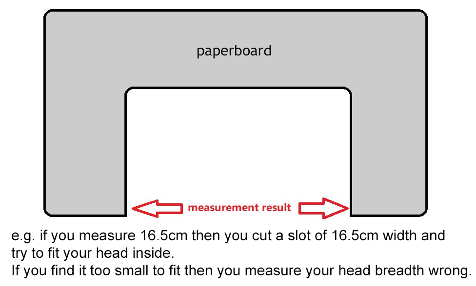 confirm your head breadth?