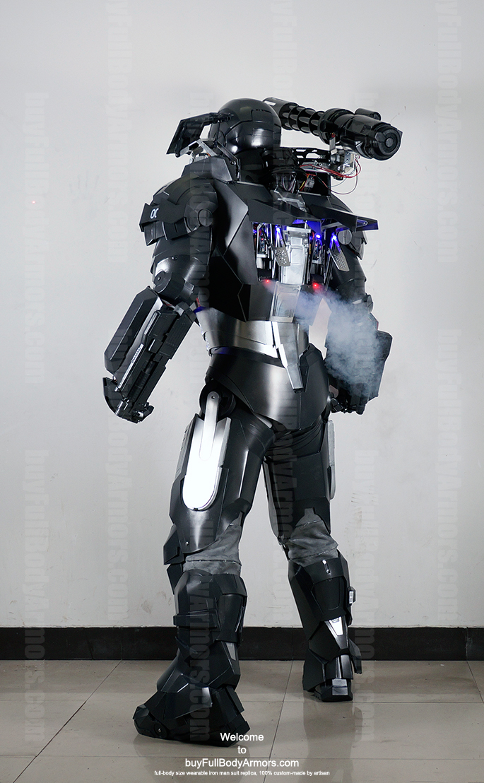 wearable War Machine suit costume back co2